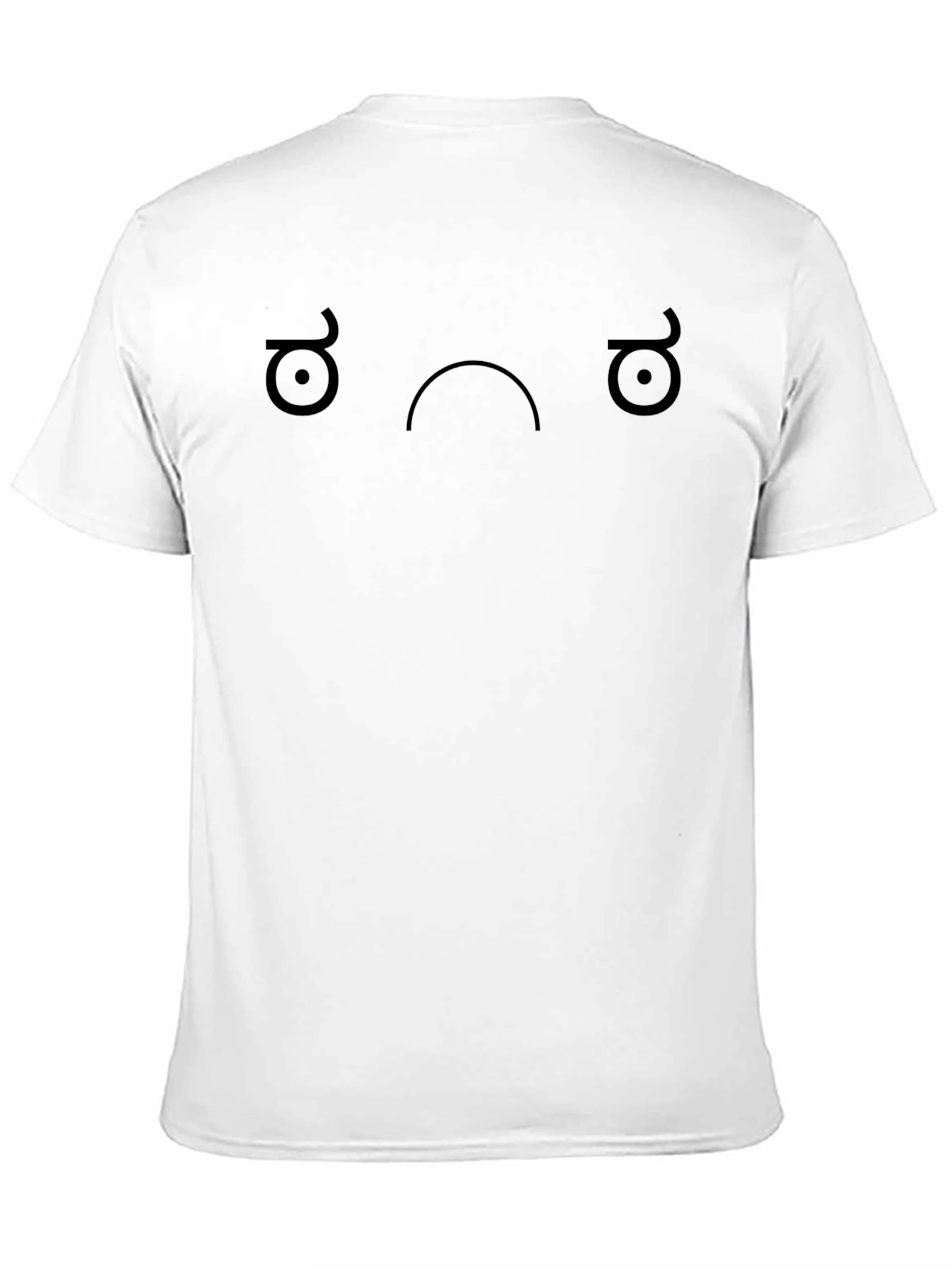 Skeptical Face Graphic Tee - Black