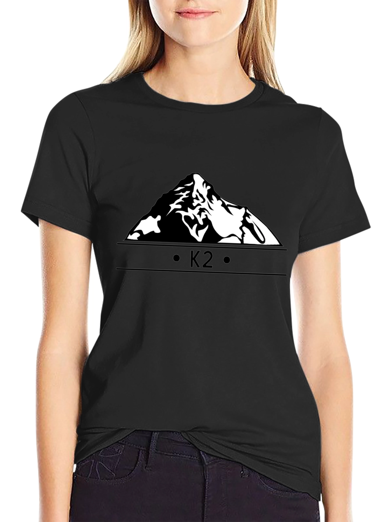 K2 Mountain Graphic Black T-Shirt