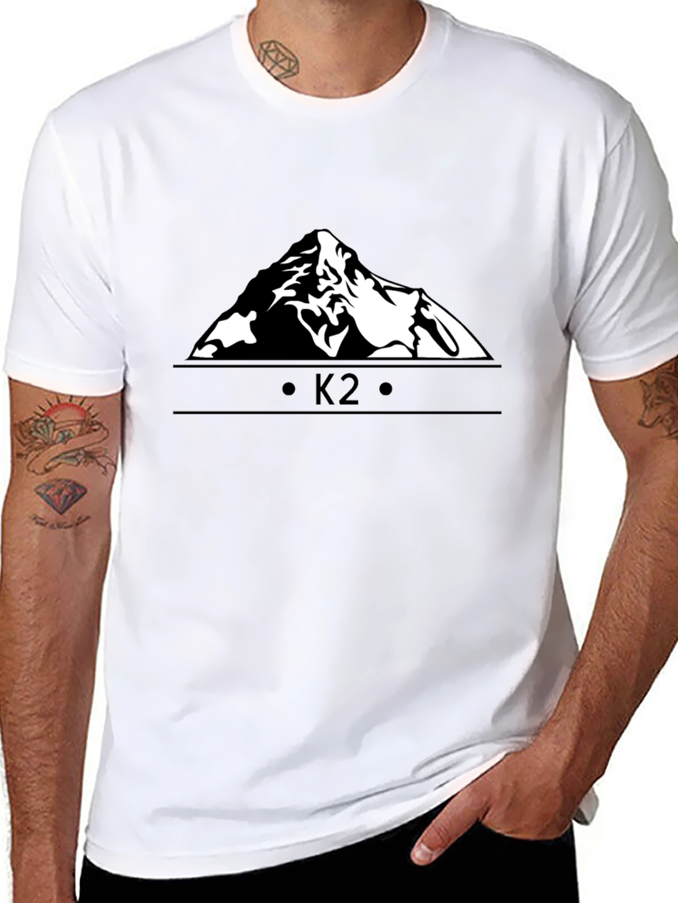 K2 Mountain Graphic Black T-Shirt