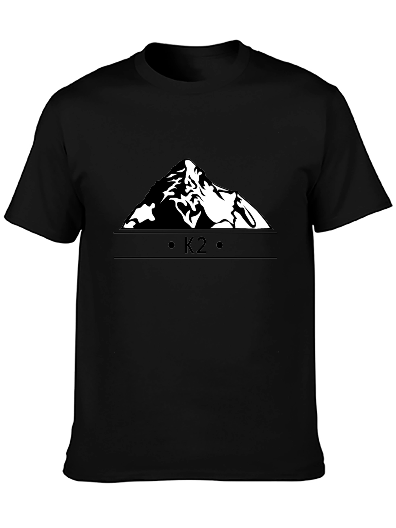 K2 Mountain Graphic Black T-Shirt