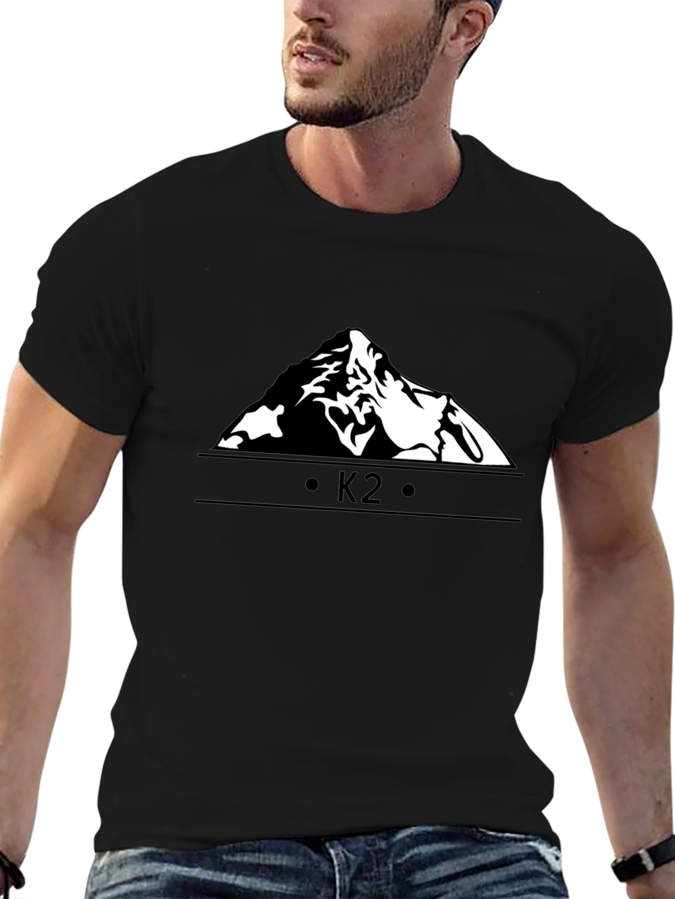 K2 Mountain Graphic Black T-Shirt