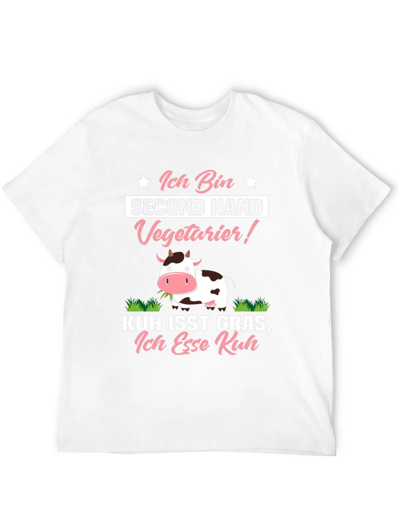 Second Hand Vegetarian Funny Graphic T-Shirt