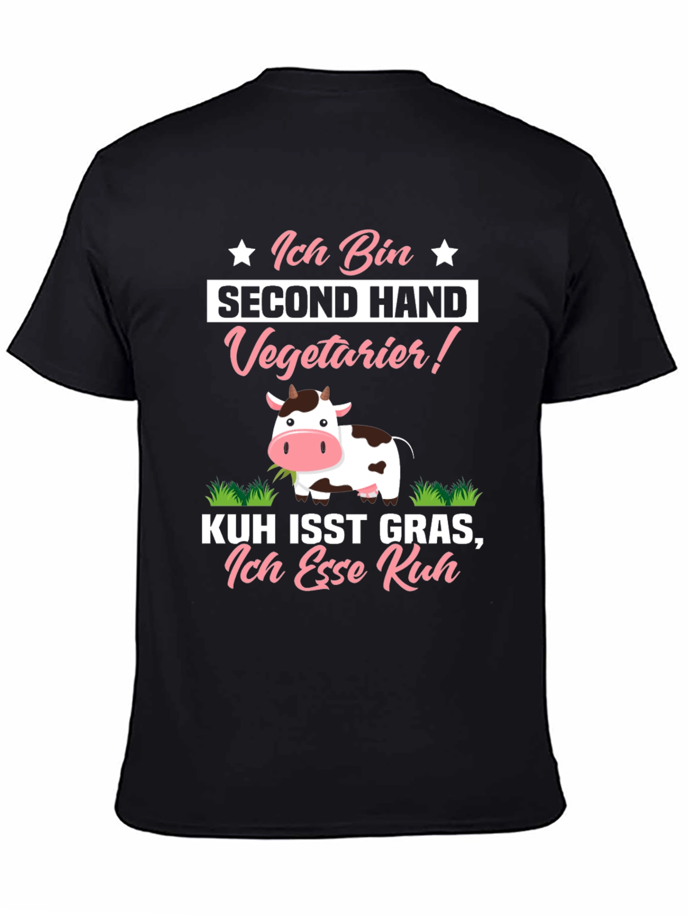 Second Hand Vegetarian Funny Graphic T-Shirt