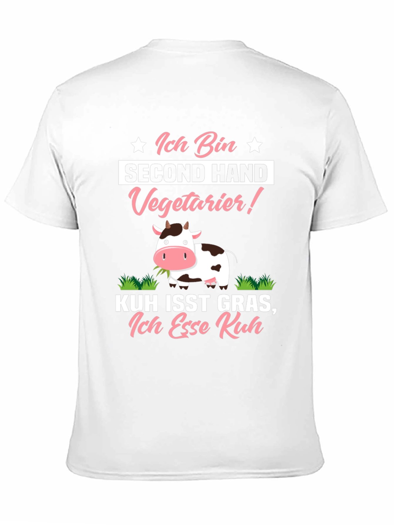 Second Hand Vegetarian Funny Graphic T-Shirt