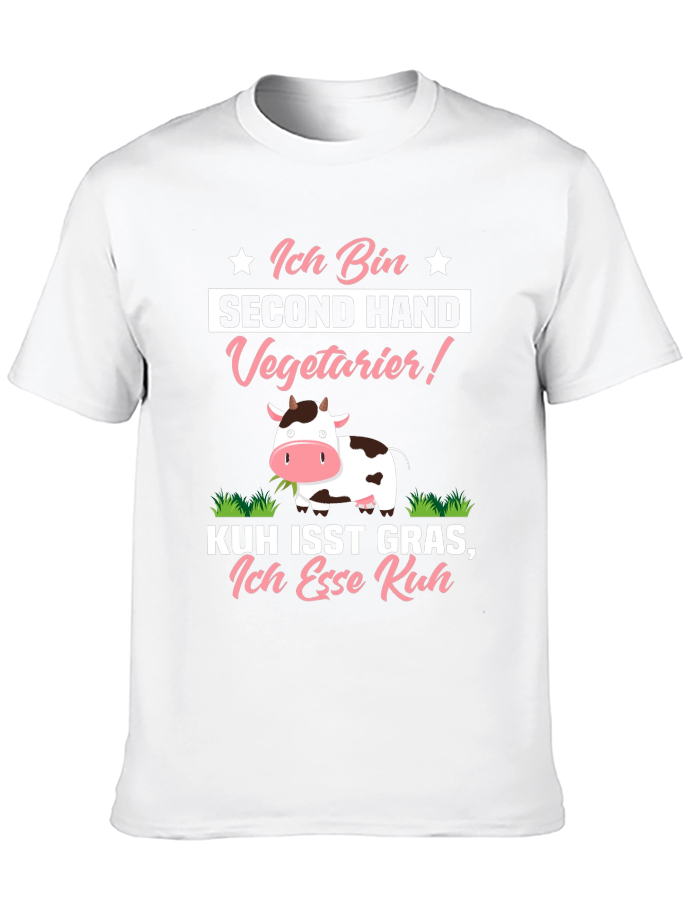 Second Hand Vegetarian Funny Graphic T-Shirt
