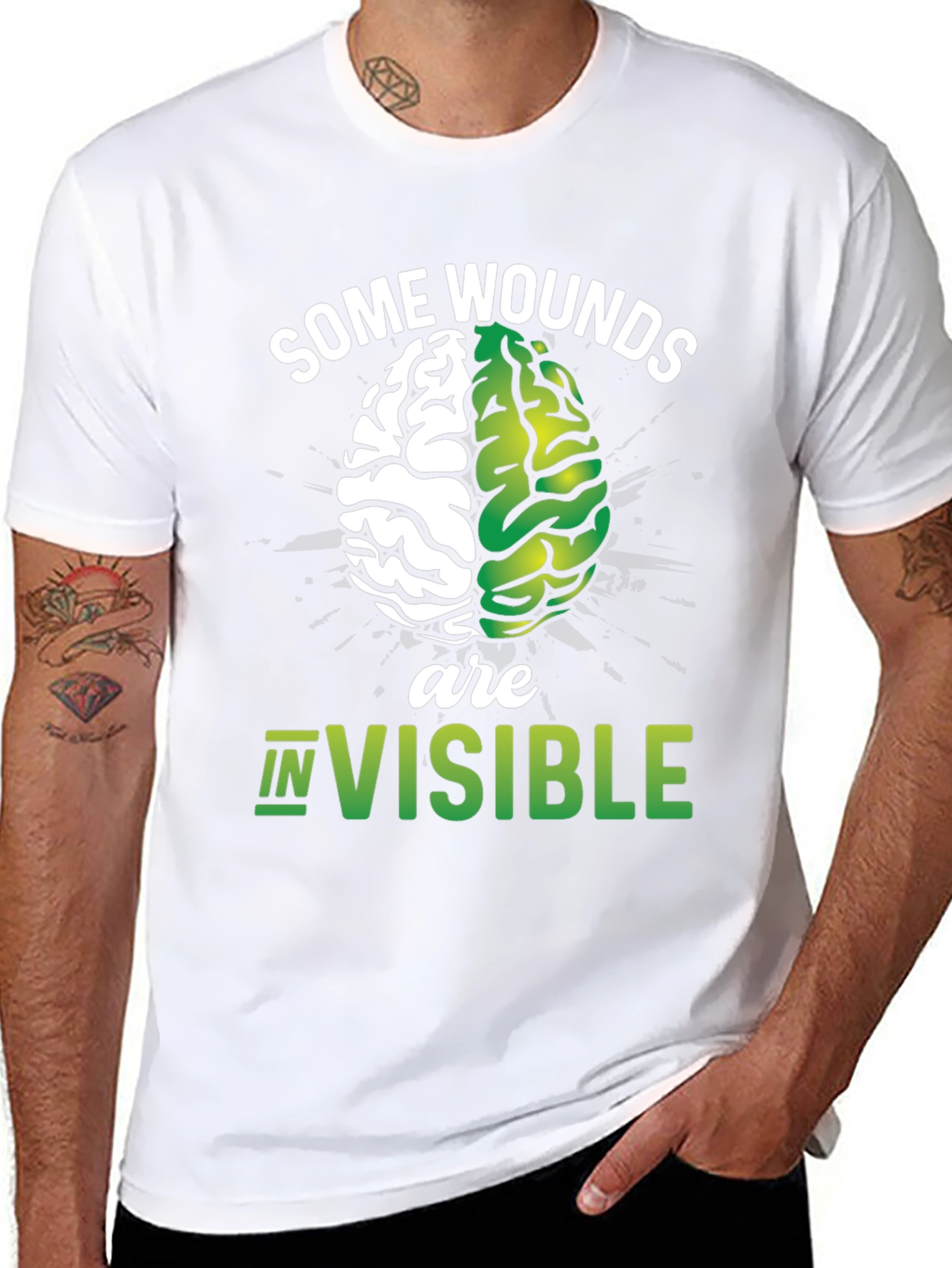 Some Wounds are Invisible Mental Health T-Shirt