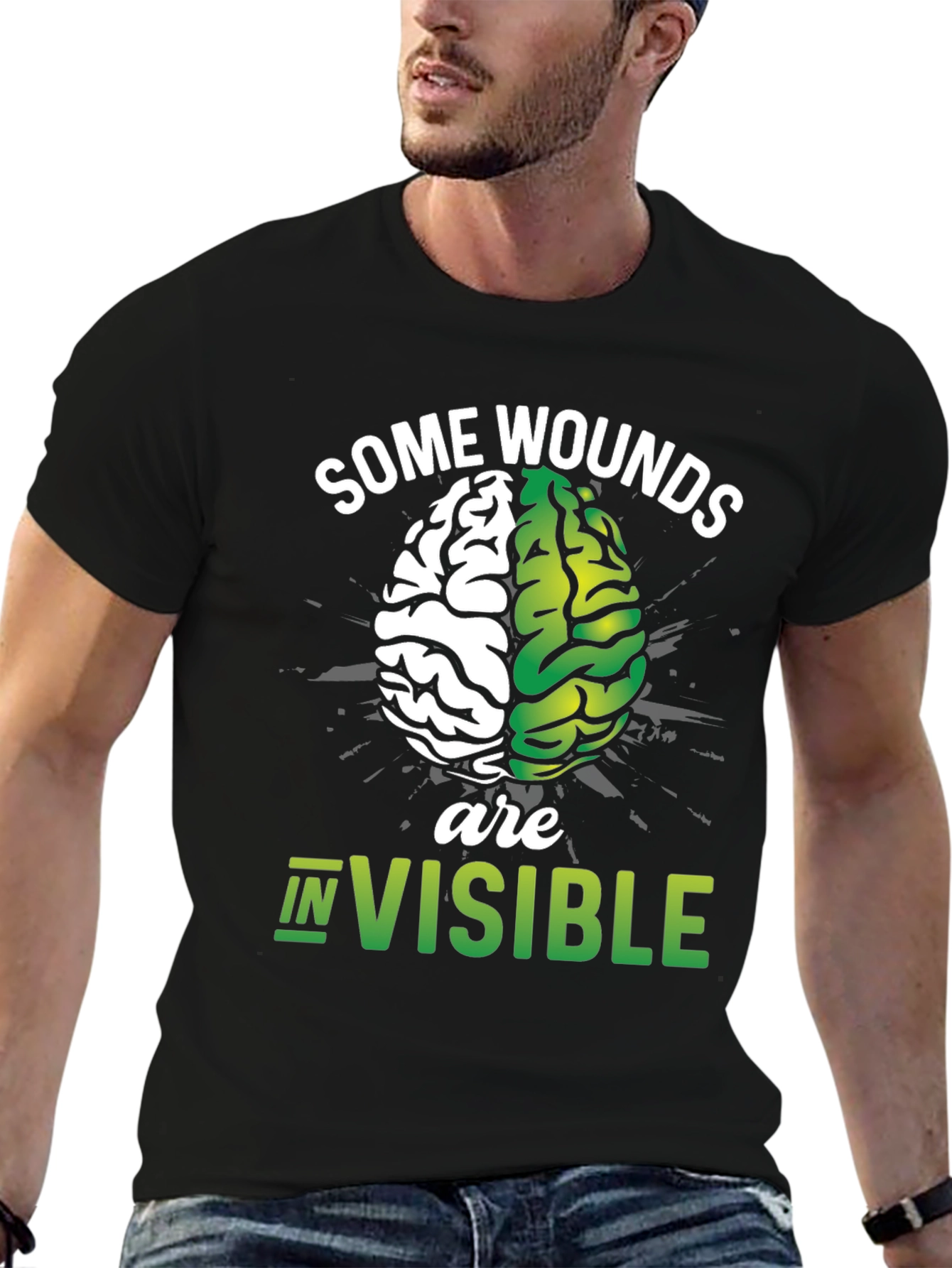 Some Wounds are Invisible Mental Health T-Shirt