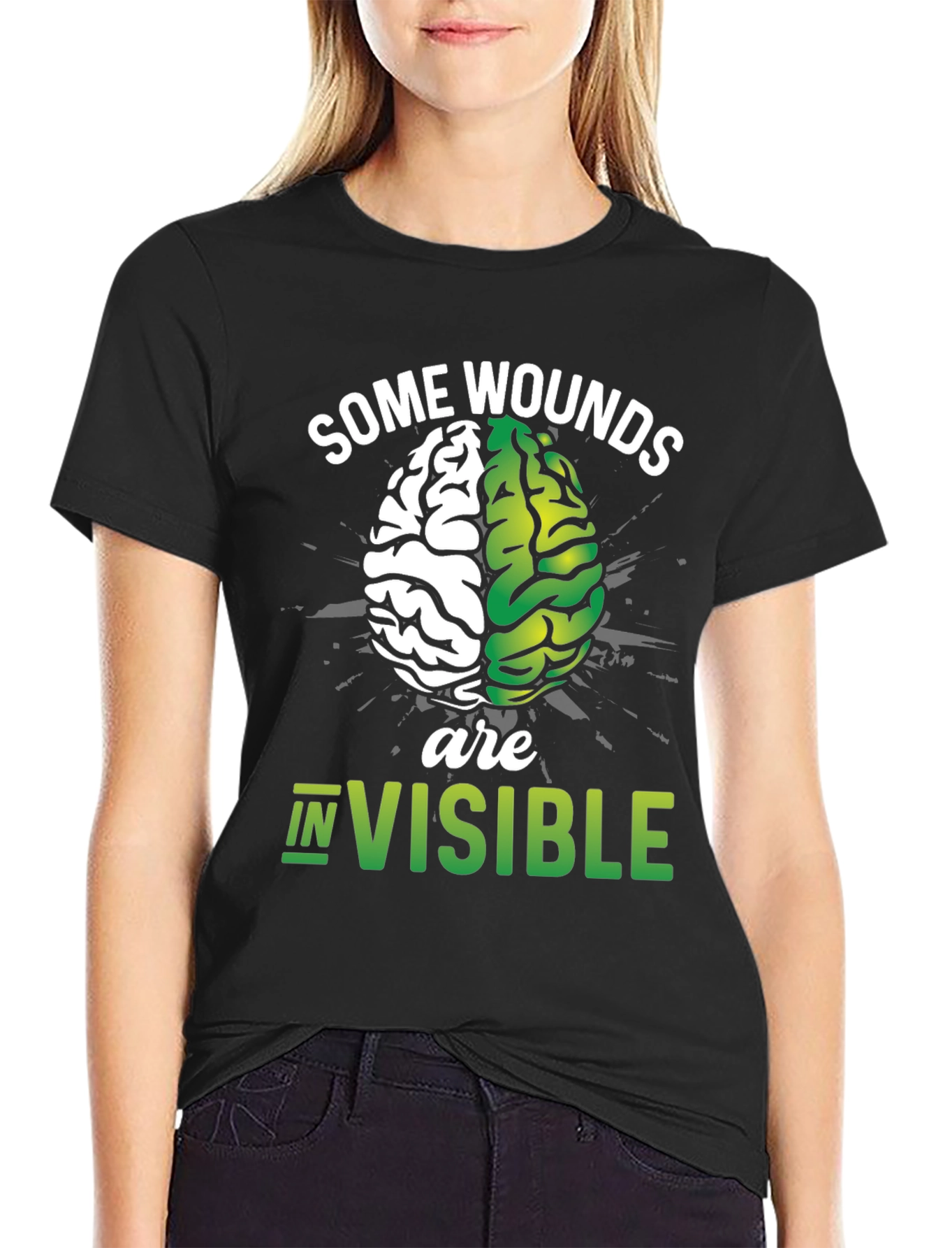 Some Wounds are Invisible Mental Health T-Shirt
