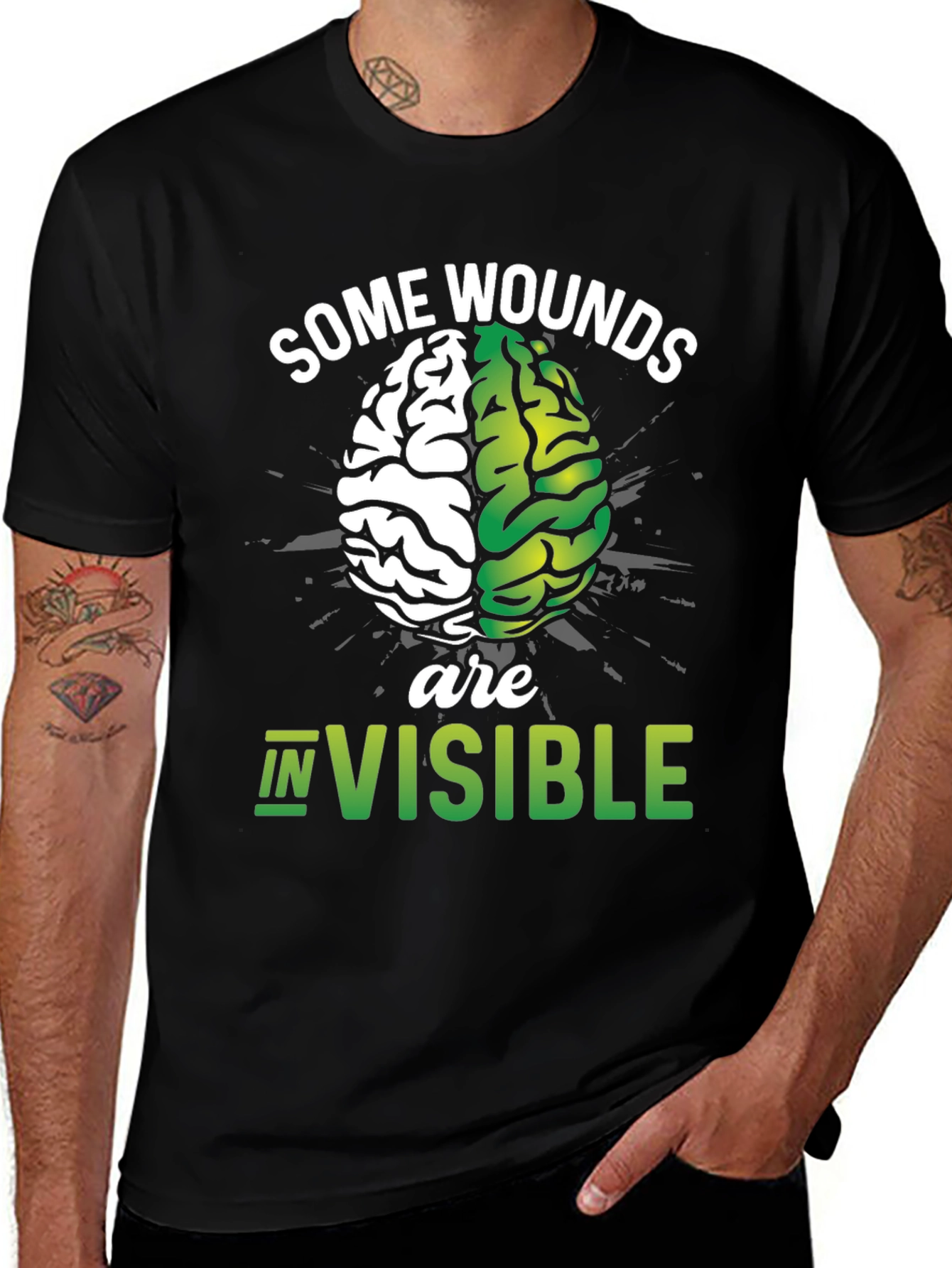 Some Wounds are Invisible Mental Health T-Shirt