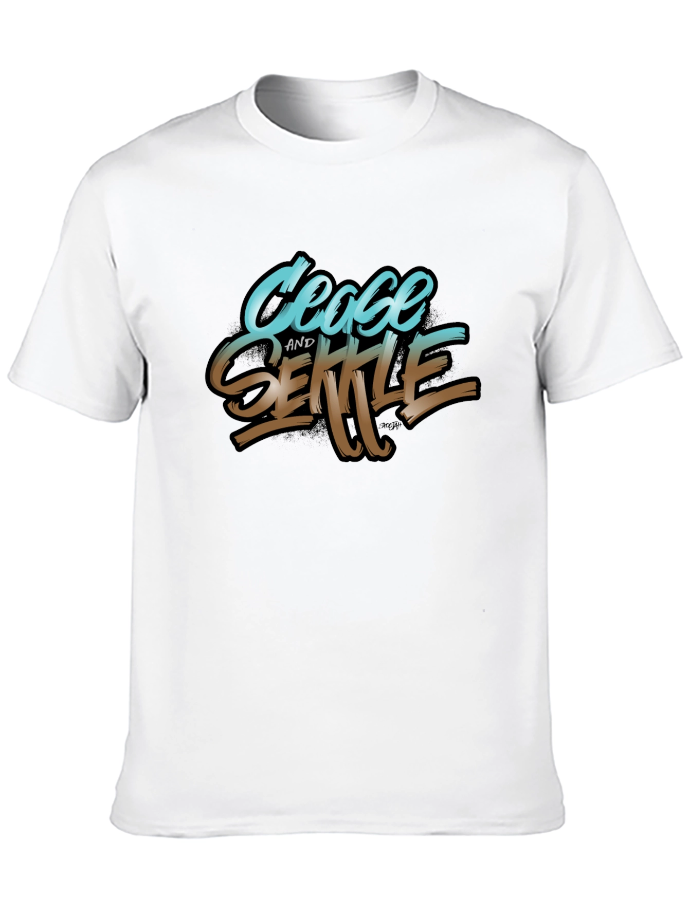 Cease and Settle Graphic Tee - Black