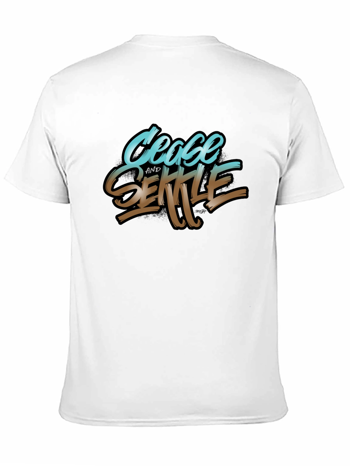Cease and Settle Graphic Tee - Black