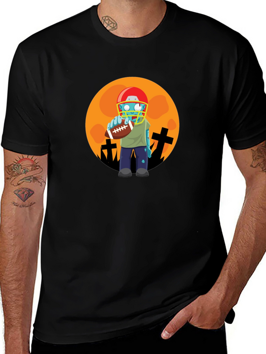Zombie Football Player Halloween T-Shirt