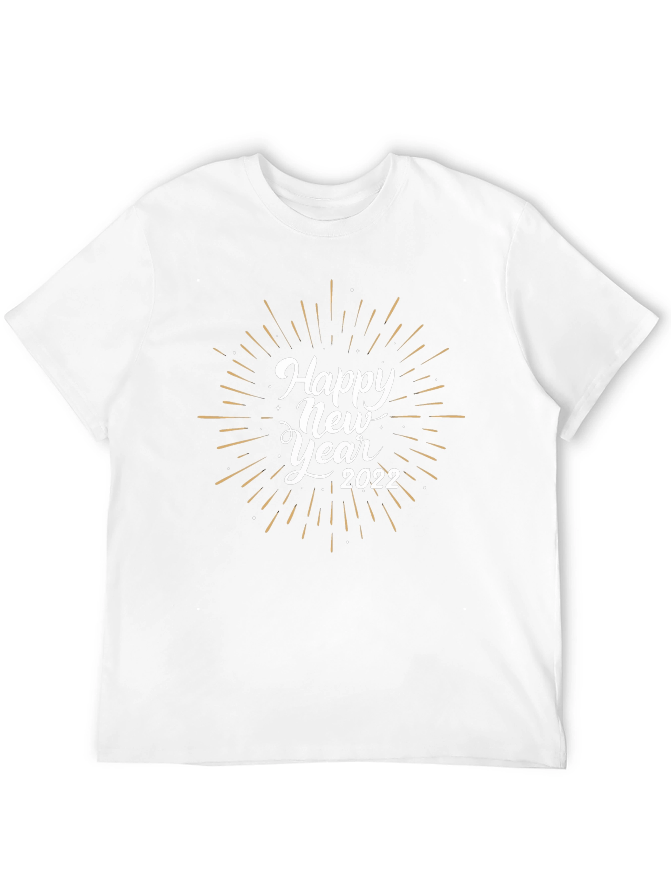 Happy New Year 2022 Graphic Black Tee