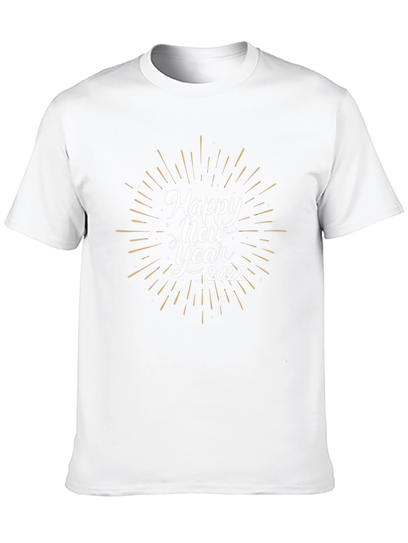 Happy New Year 2022 Graphic Black Tee