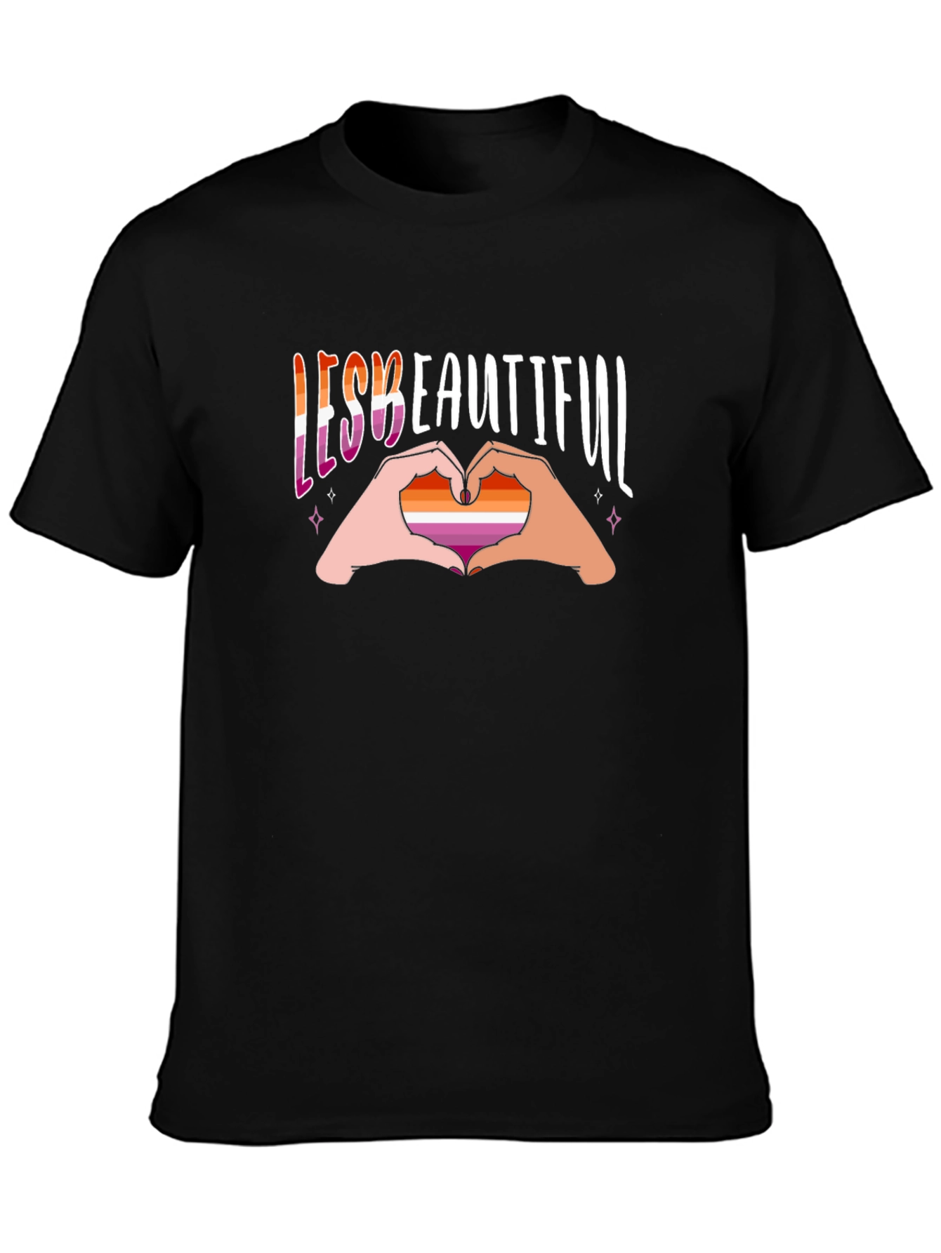 Lesbian Pride T-Shirt - Lesbeautiful Design