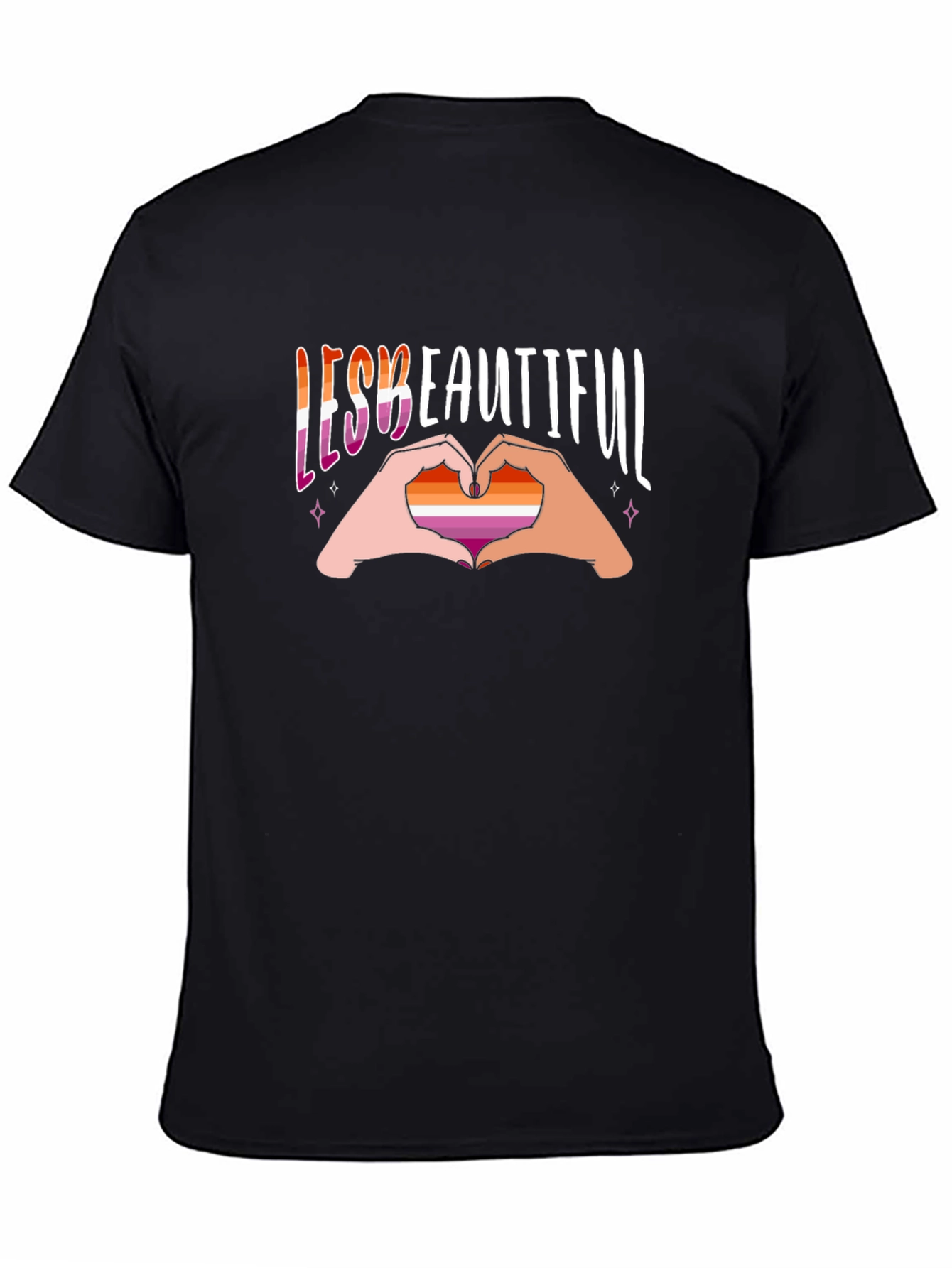 Lesbian Pride T-Shirt - Lesbeautiful Design