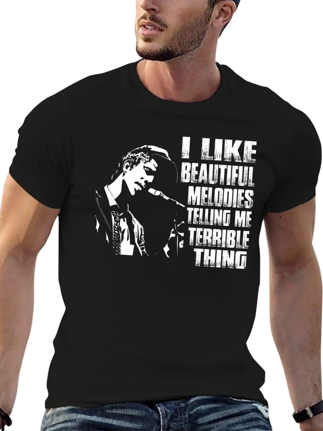 I Like Beautiful Melodies Black T-Shirt