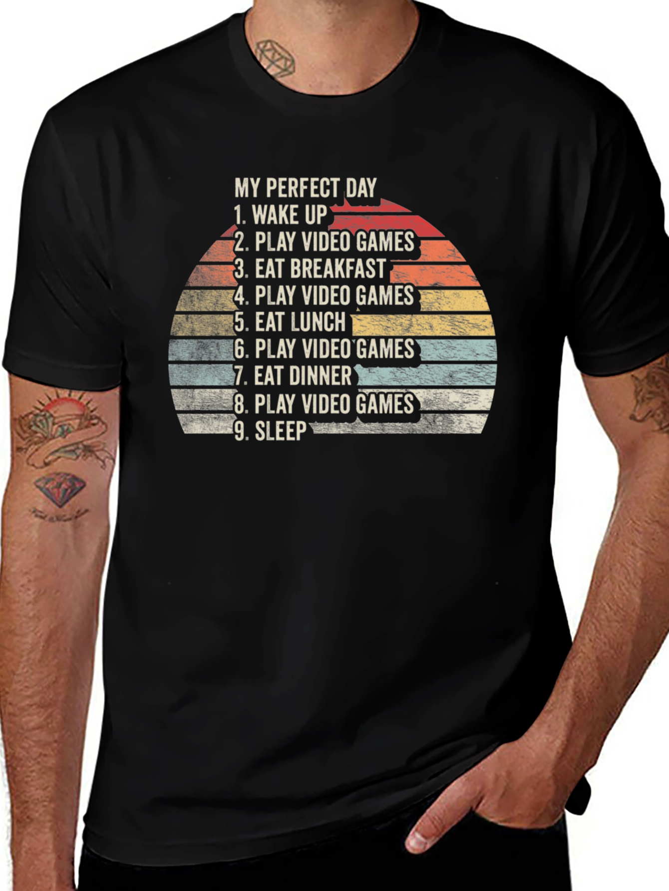My Perfect Day Gamer T-Shirt - Eat Play Sleep
