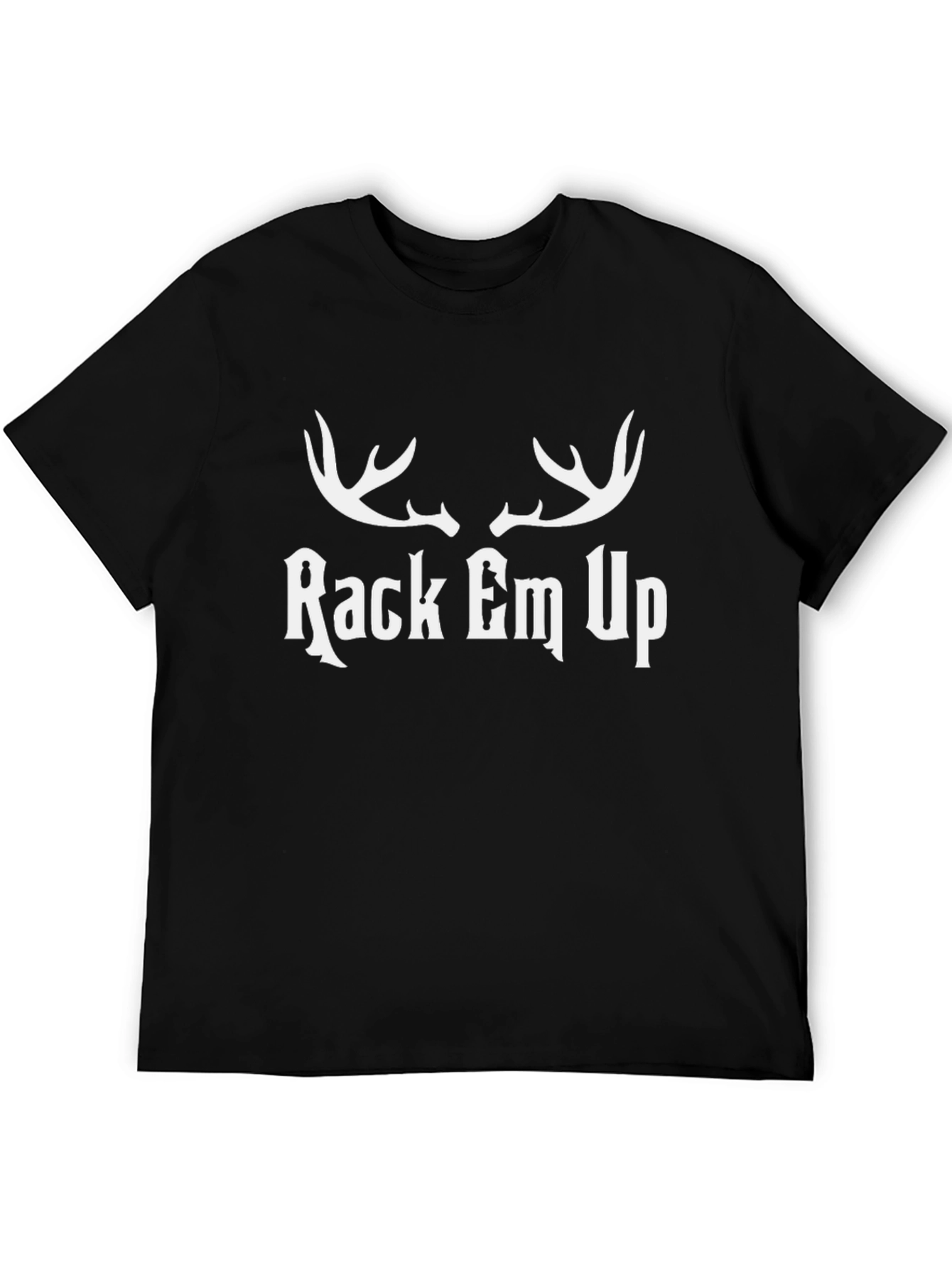 Rack Em Up Deer Antler Graphic T-Shirt