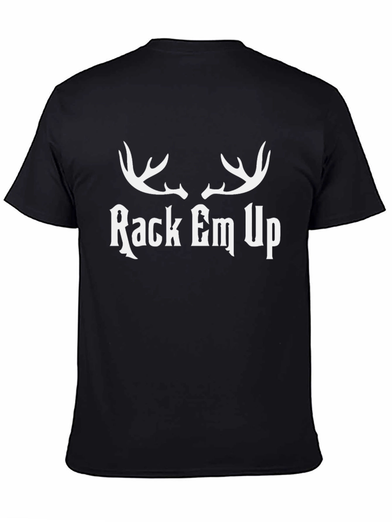 Rack Em Up Deer Antler Graphic T-Shirt