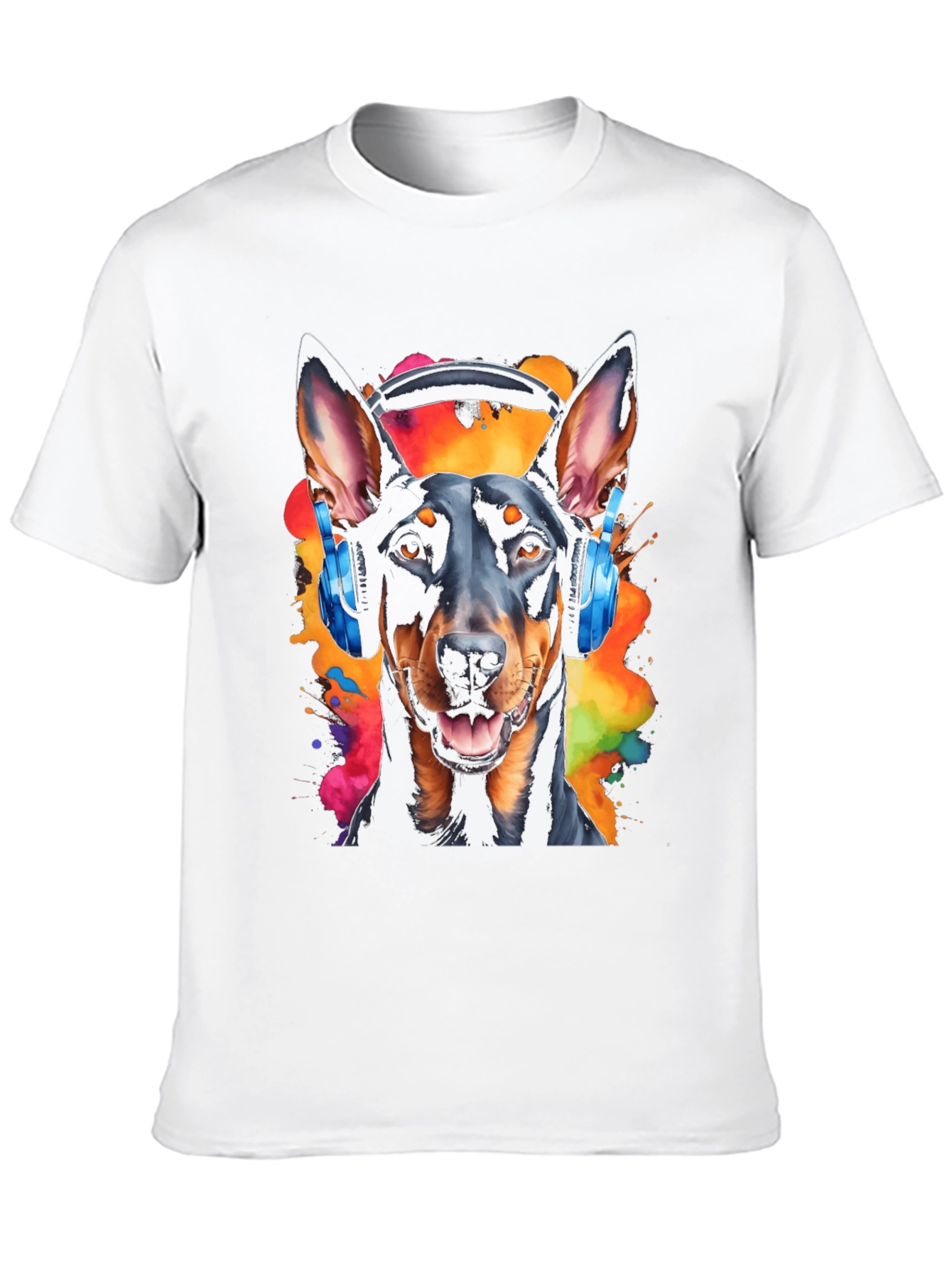 Dog DJ Graphic Tee - Mens Black T-Shirt