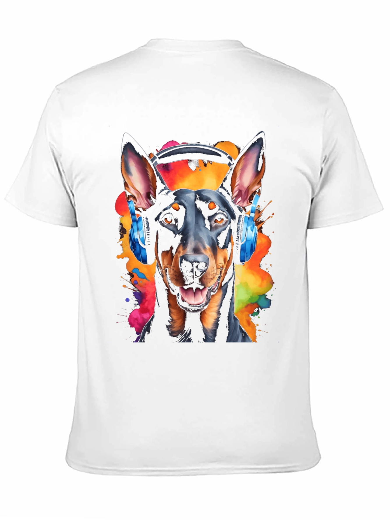 Dog DJ Graphic Tee - Mens Black T-Shirt