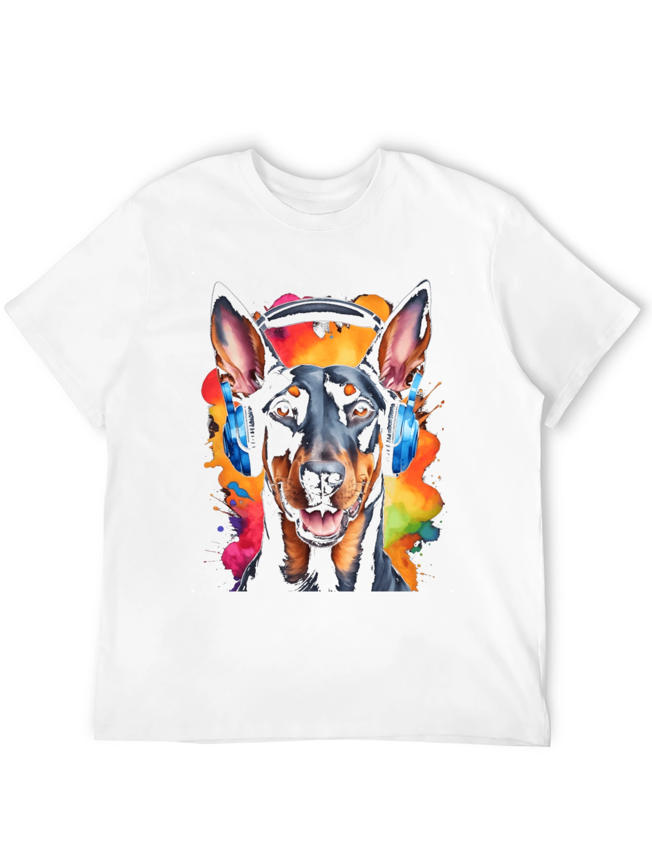Dog DJ Graphic Tee - Mens Black T-Shirt