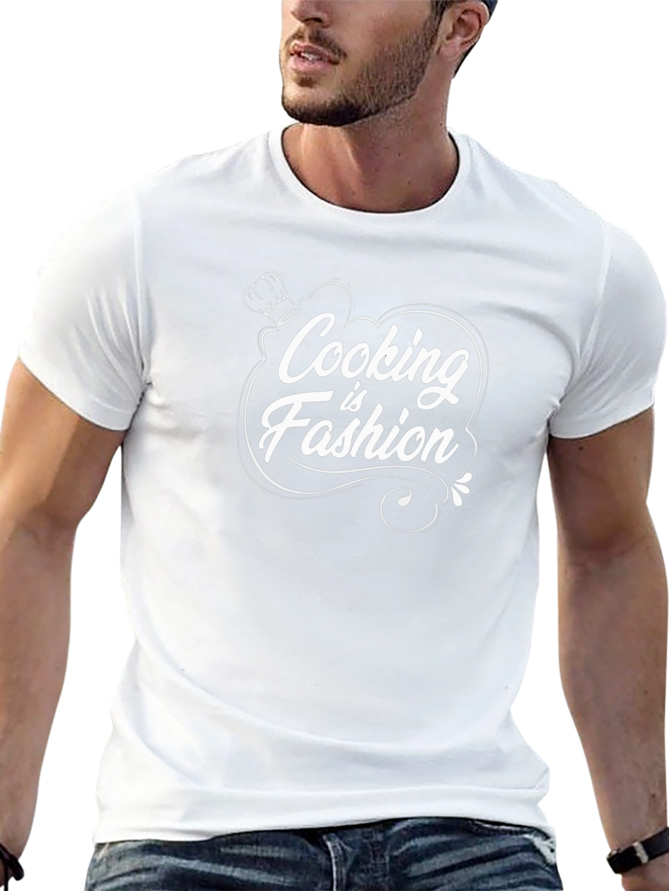 Cooking is Fashion Graphic Black T-Shirt
