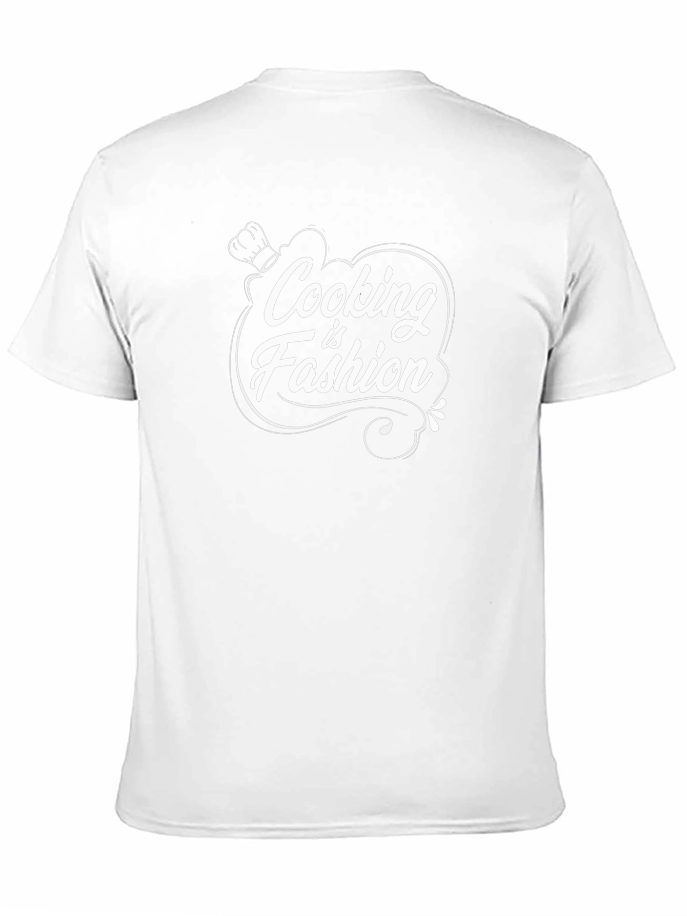 Cooking is Fashion Graphic Black T-Shirt