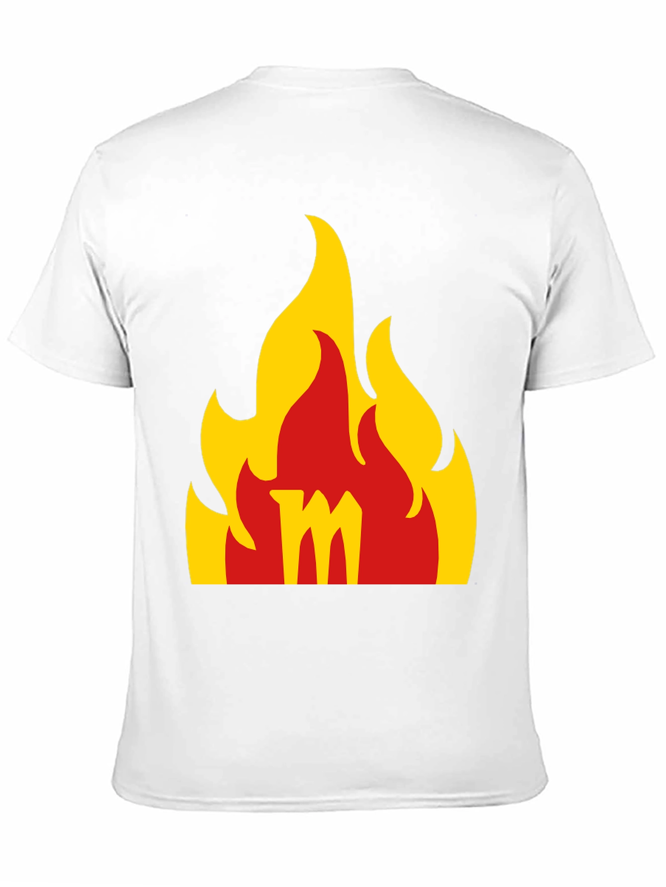 Flame M Graphic Black T-Shirt