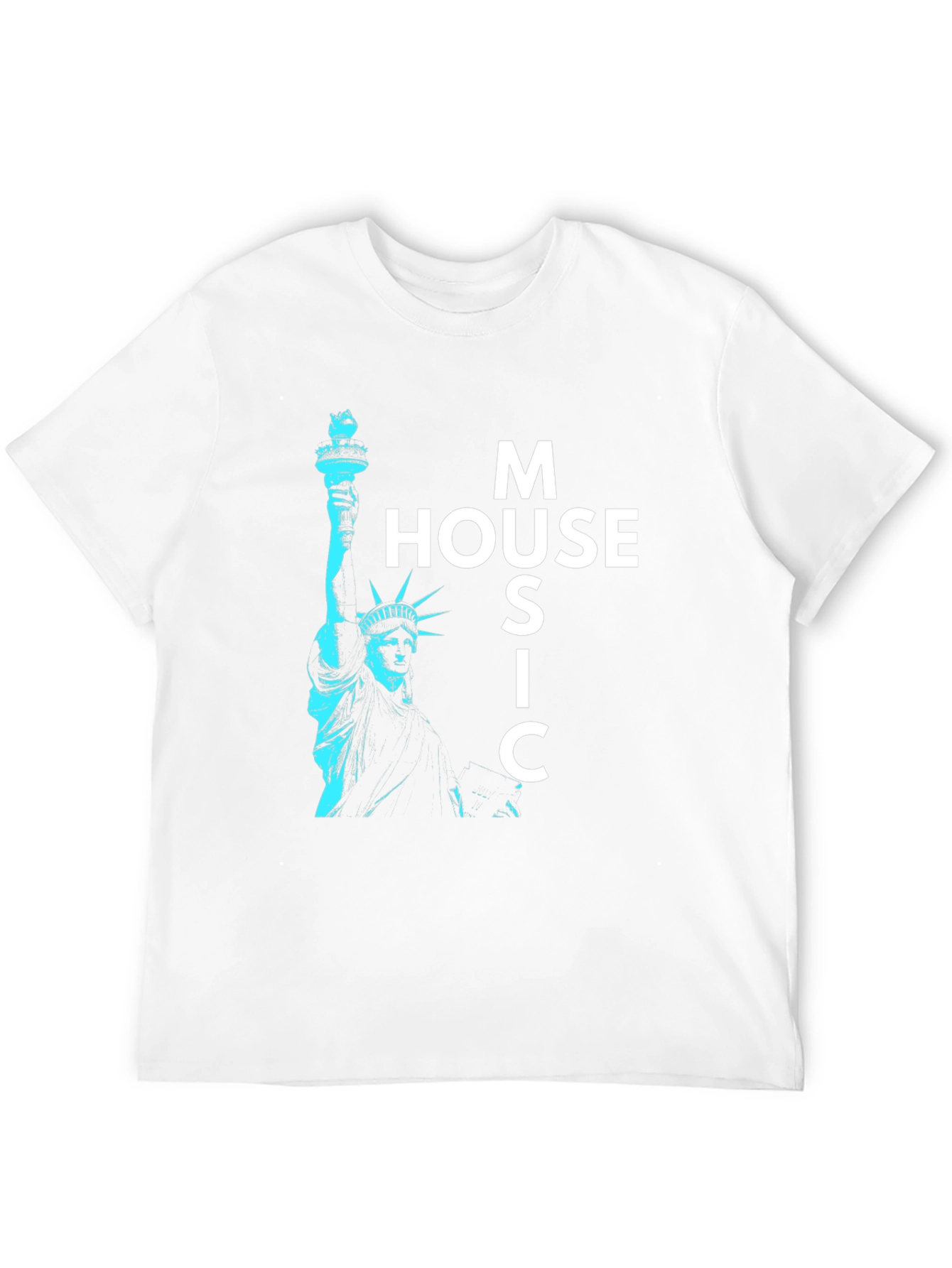 House Music Statue of Liberty Graphic Tee