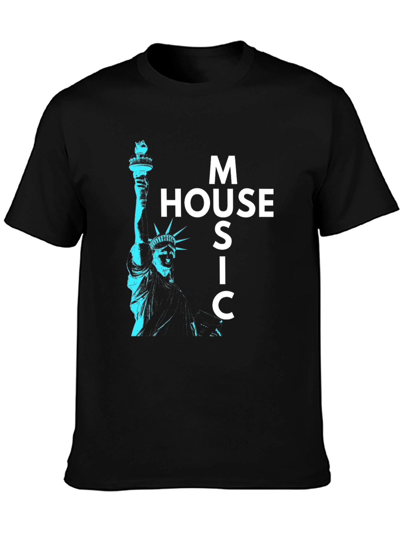 House Music Statue of Liberty Graphic Tee