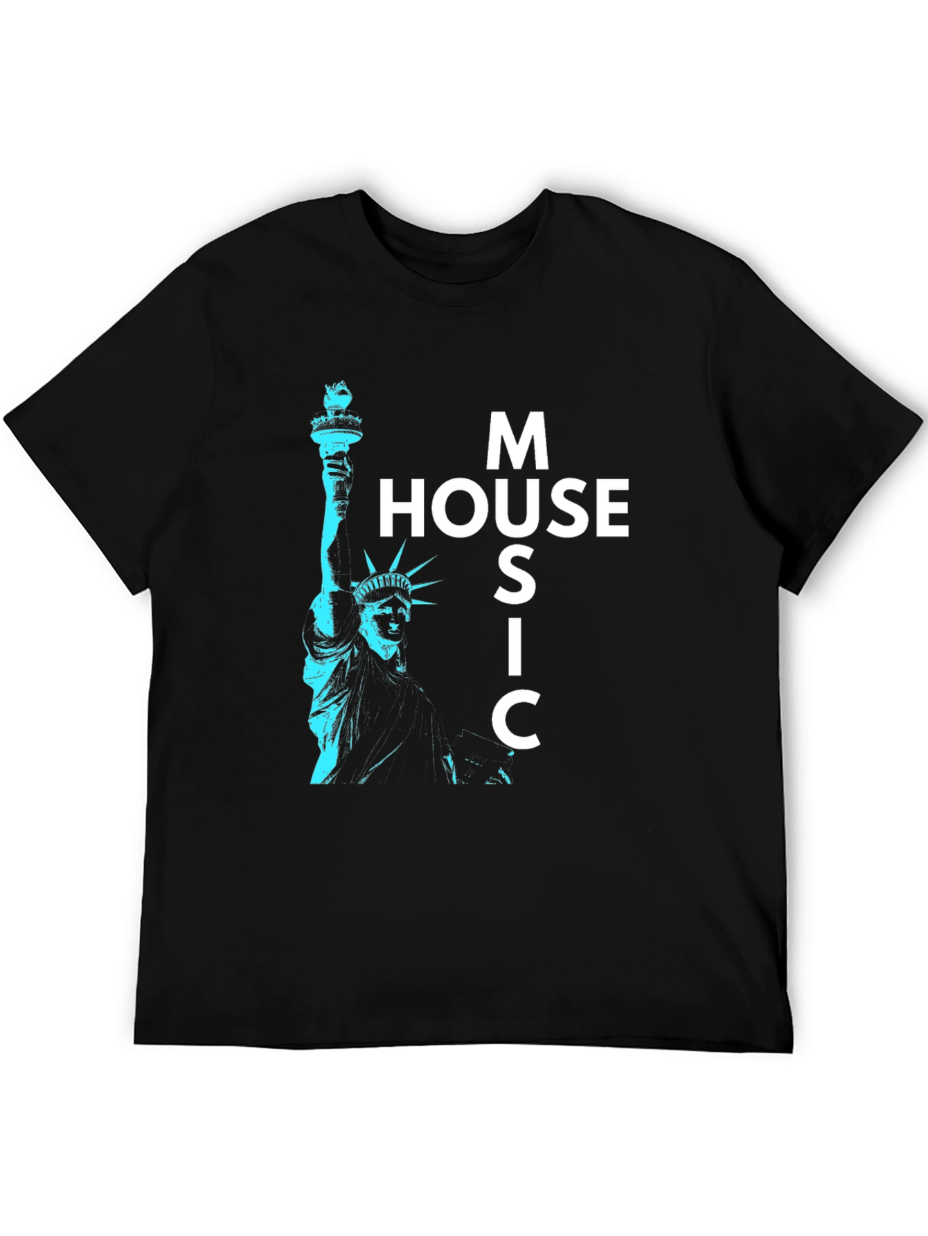 House Music Statue of Liberty Graphic Tee