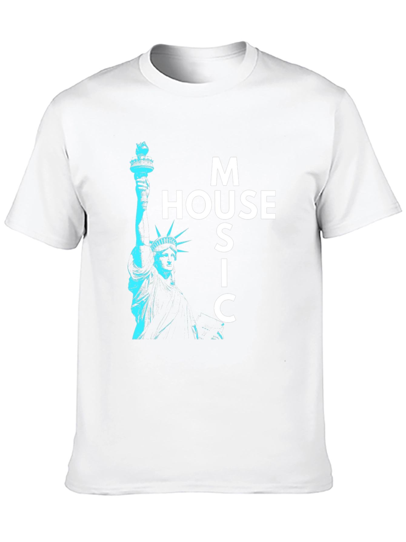 House Music Statue of Liberty Graphic Tee