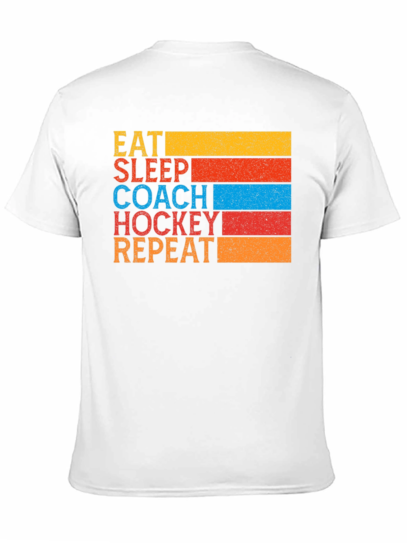 Eat Sleep Coach Hockey Repeat Graphic Tee