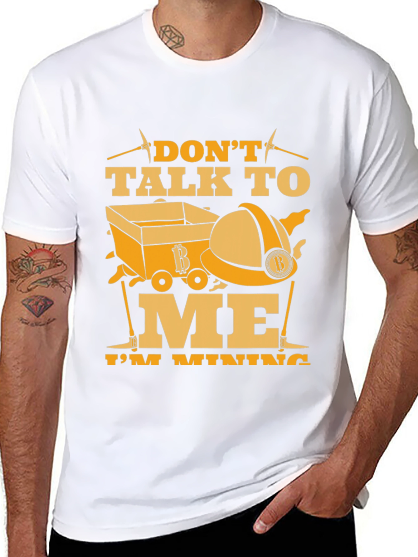 Dont Talk to Me Im Mining Black T-Shirt