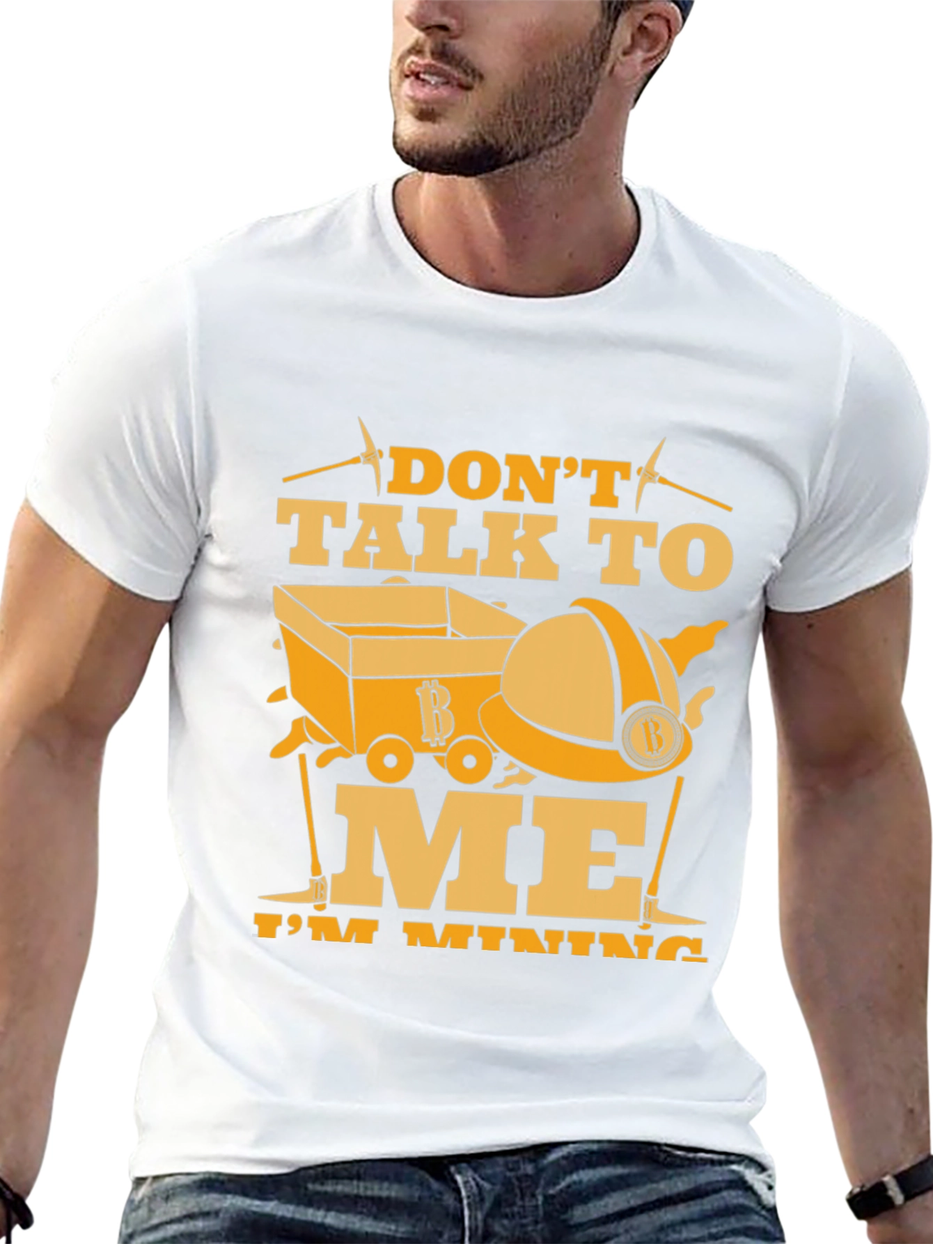 Dont Talk to Me Im Mining Black T-Shirt