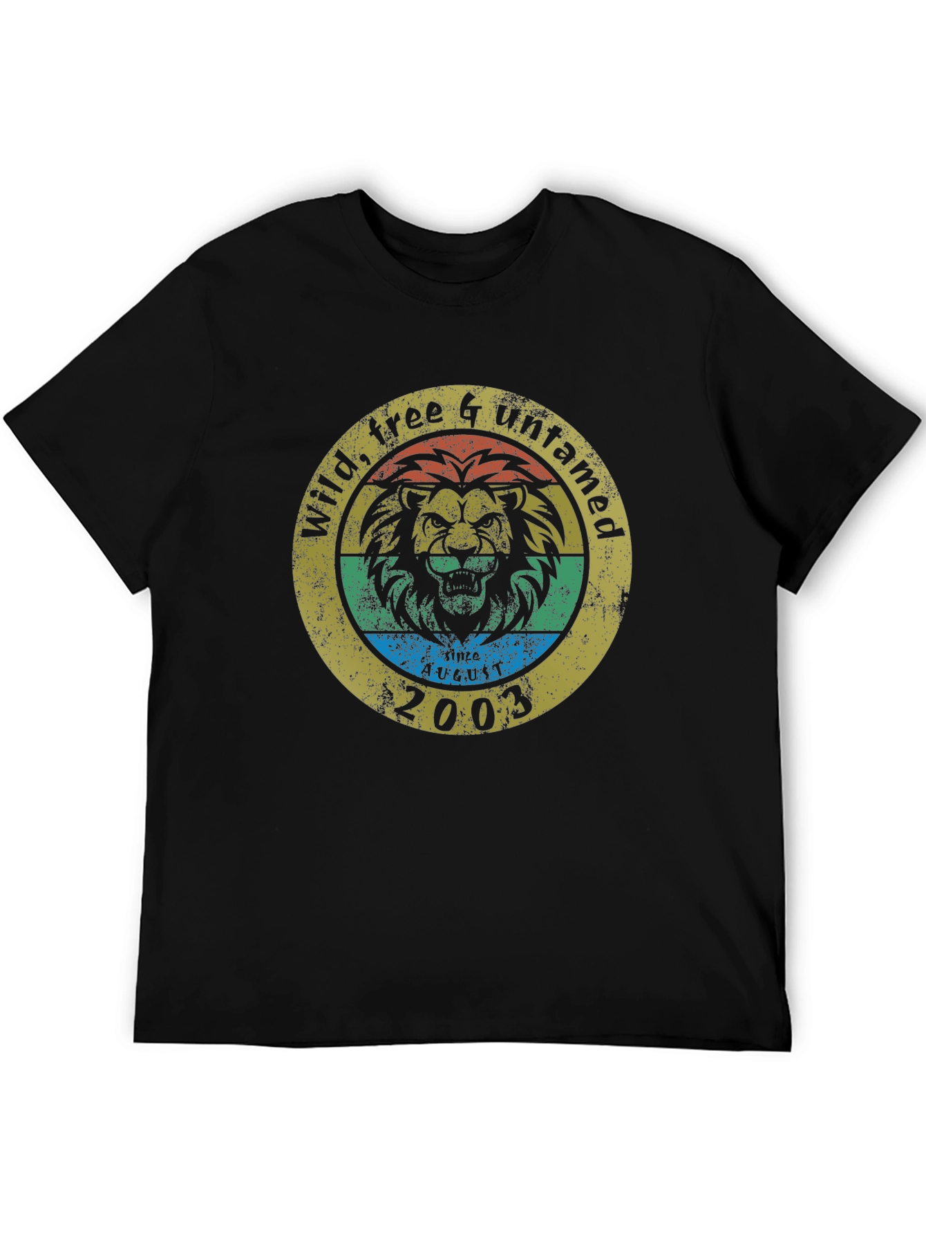 Wild Free & Untamed Lion Graphic T-Shirt