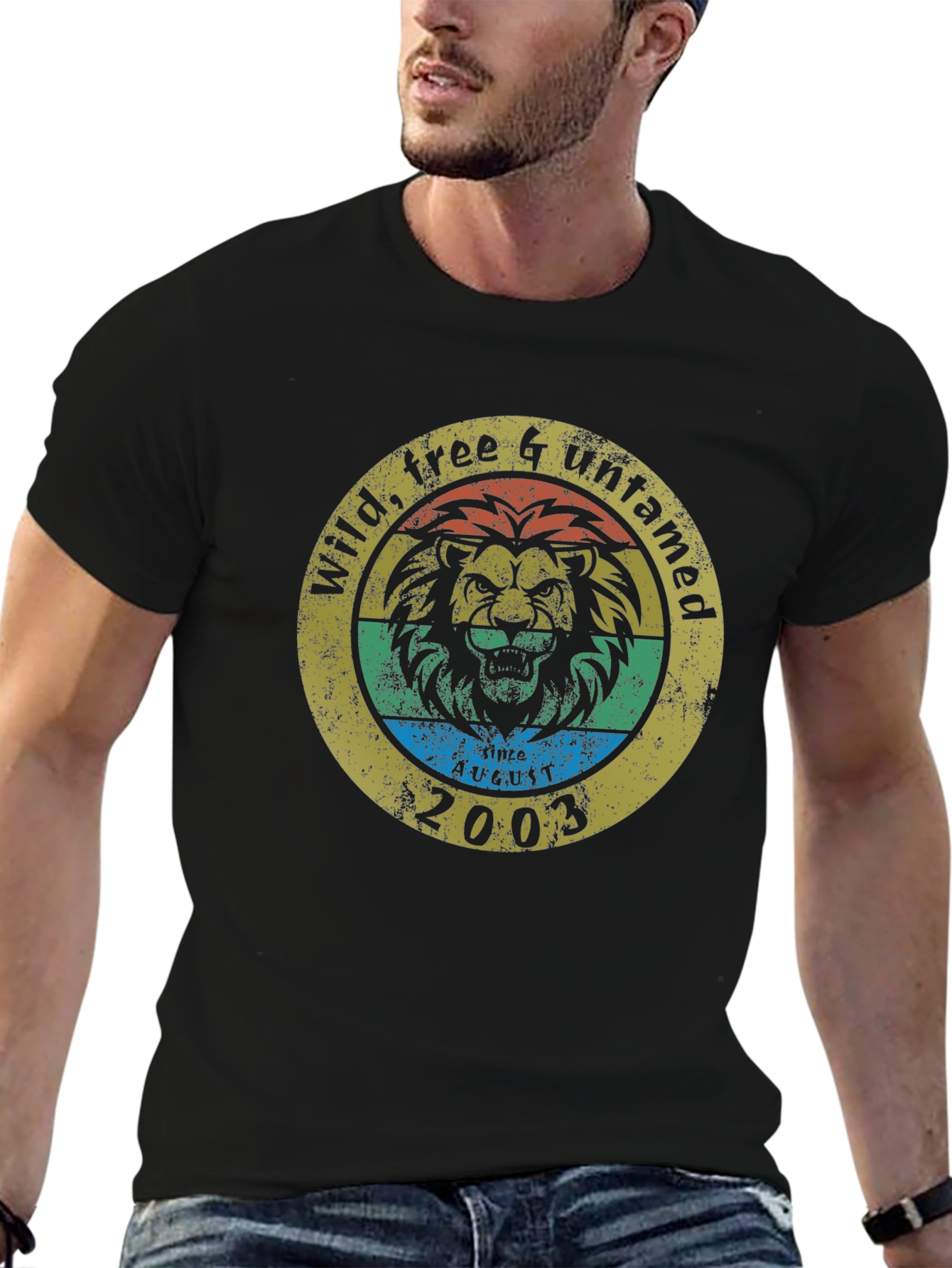 Wild Free & Untamed Lion Graphic T-Shirt