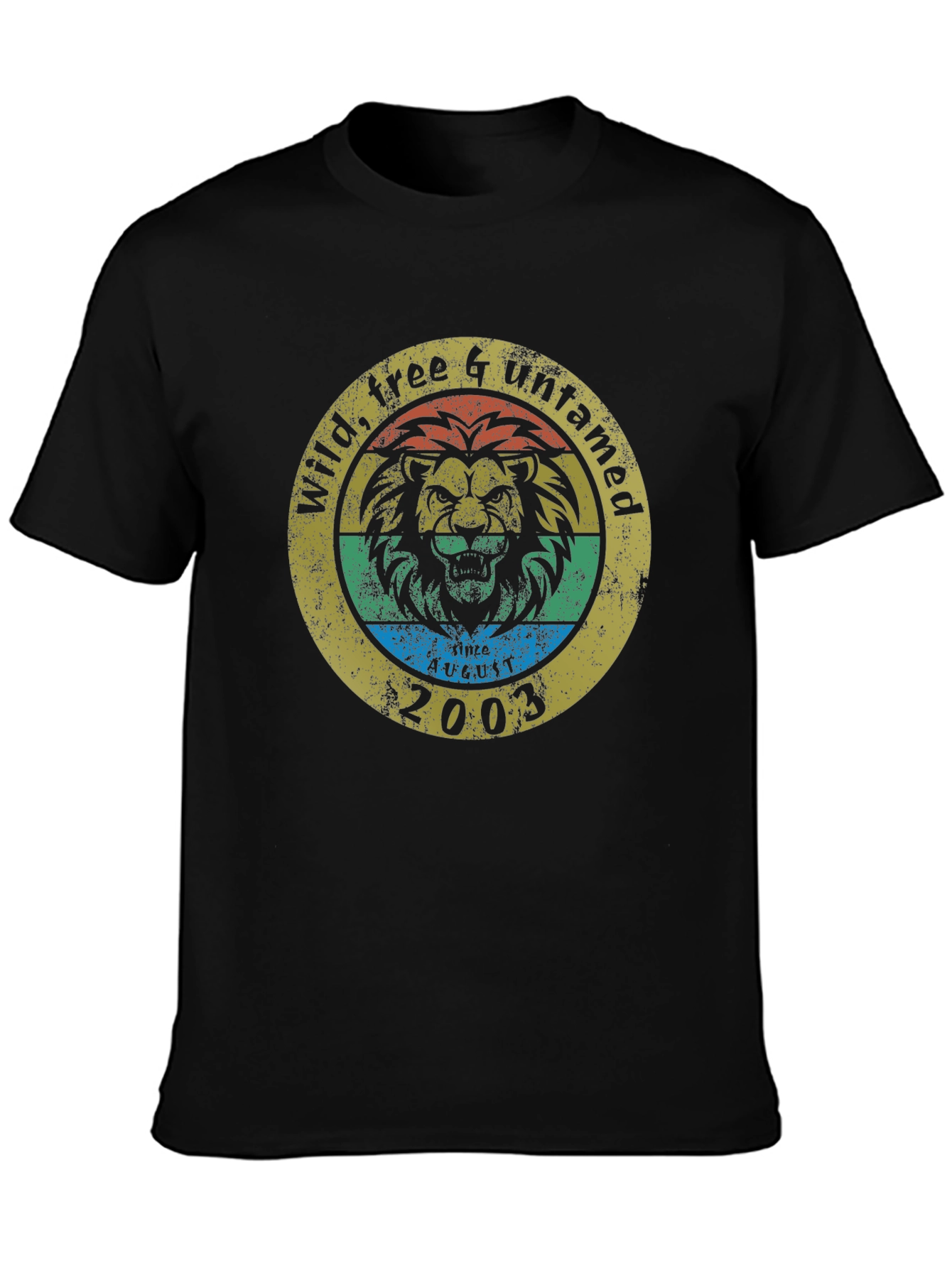 Wild Free & Untamed Lion Graphic T-Shirt