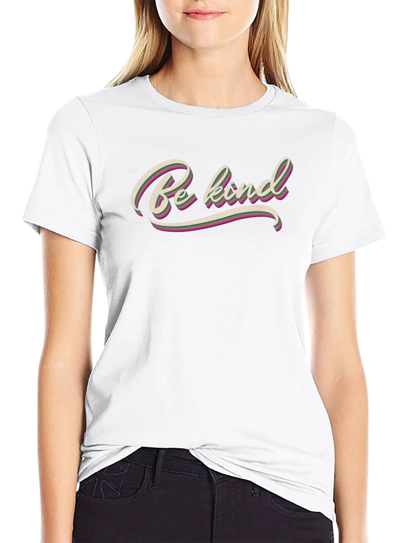 Be Kind Graphic Tee - Soft Black T-Shirt