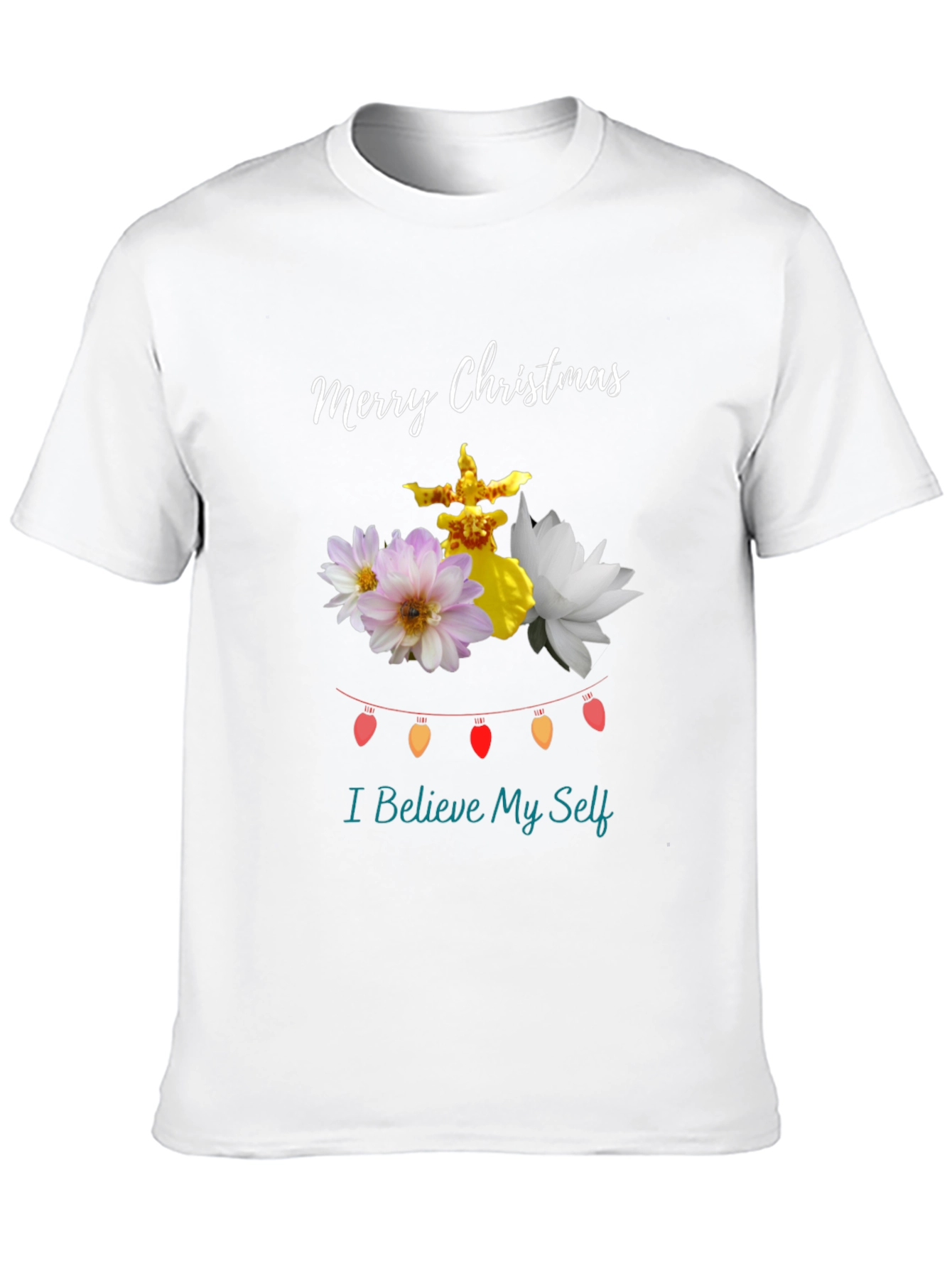 Festive Christmas Floral T-Shirt
