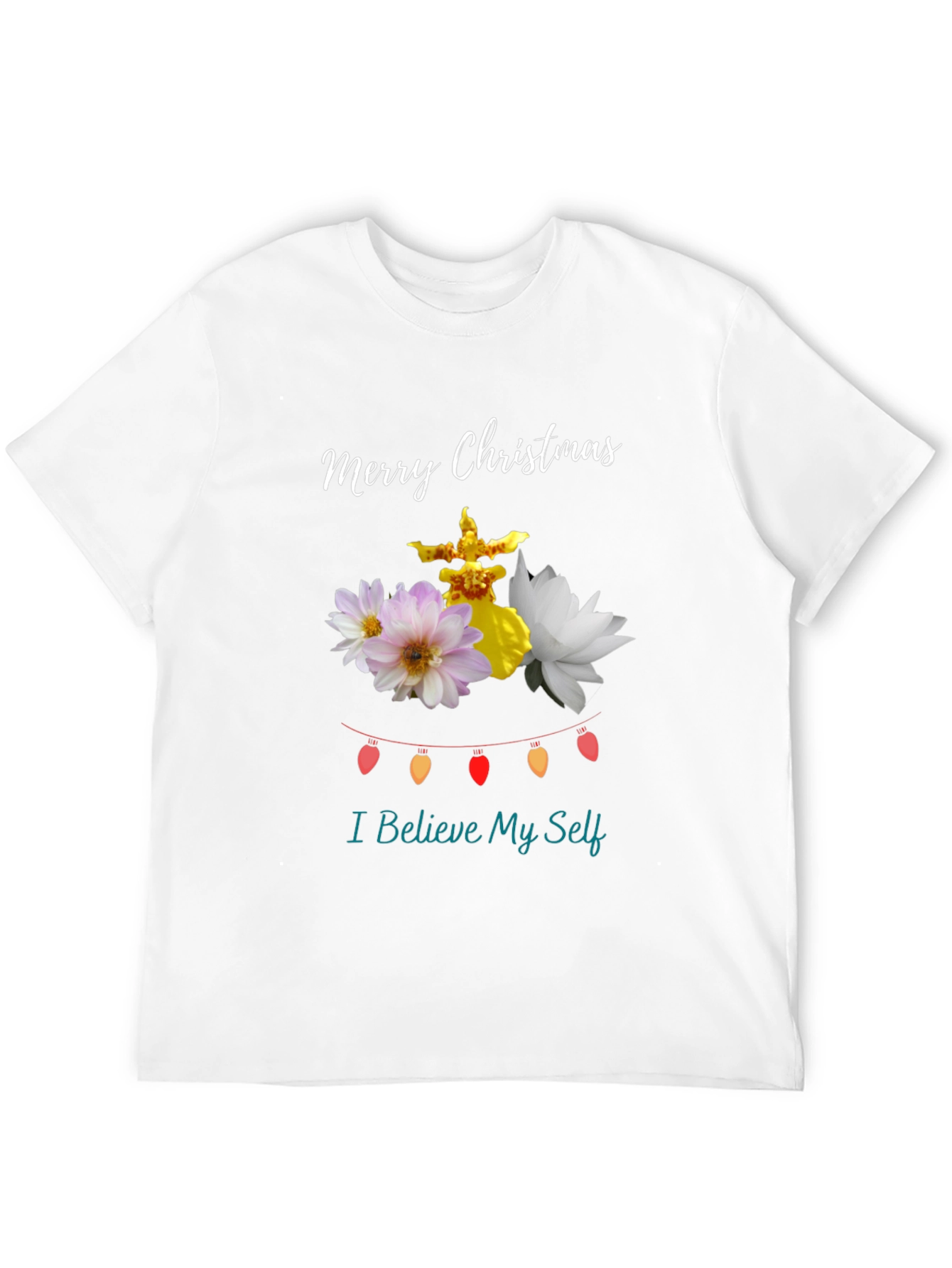 Festive Christmas Floral T-Shirt