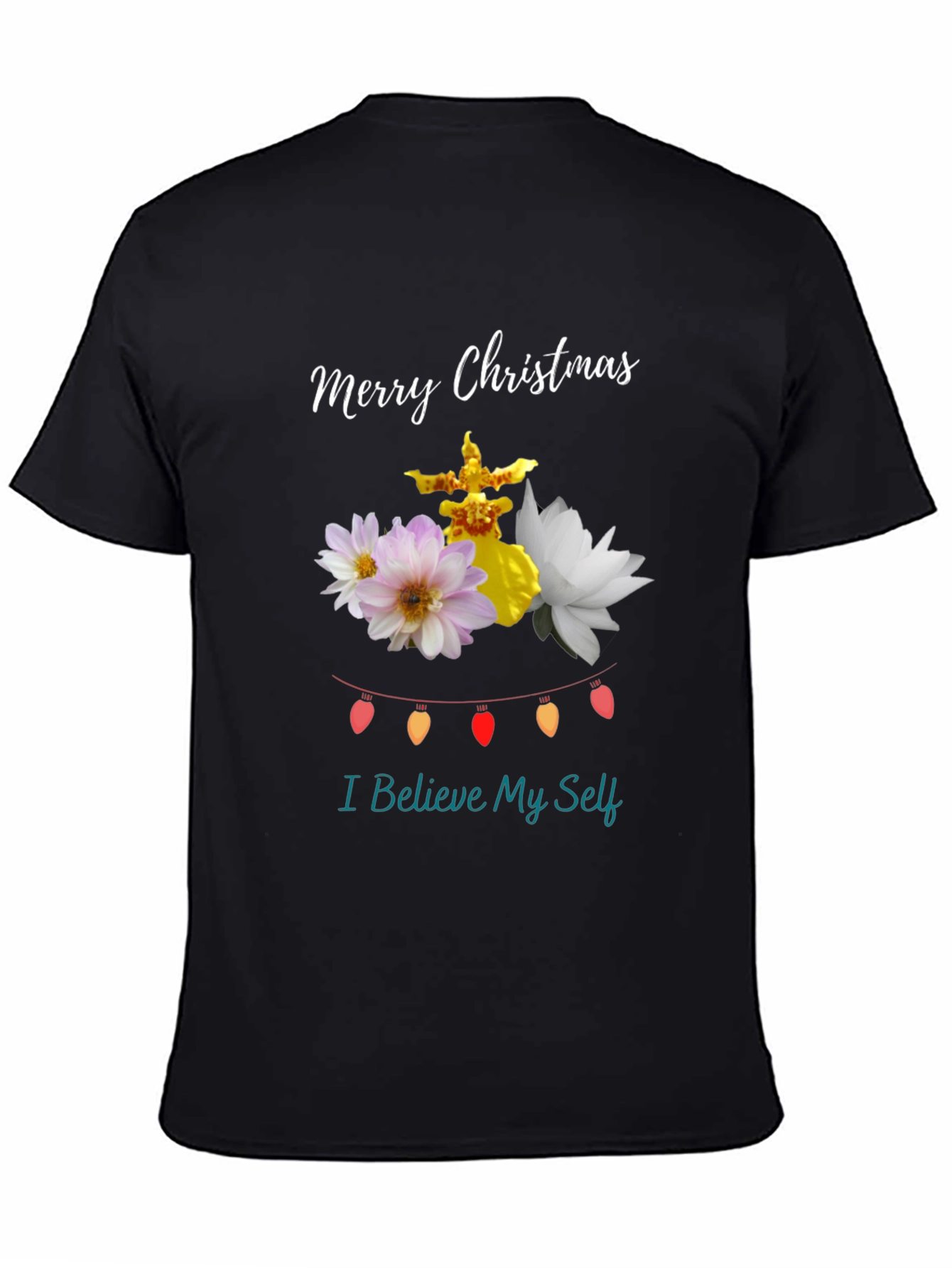 Festive Christmas Floral T-Shirt