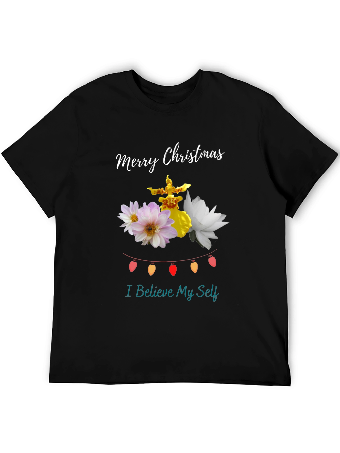Festive Christmas Floral T-Shirt