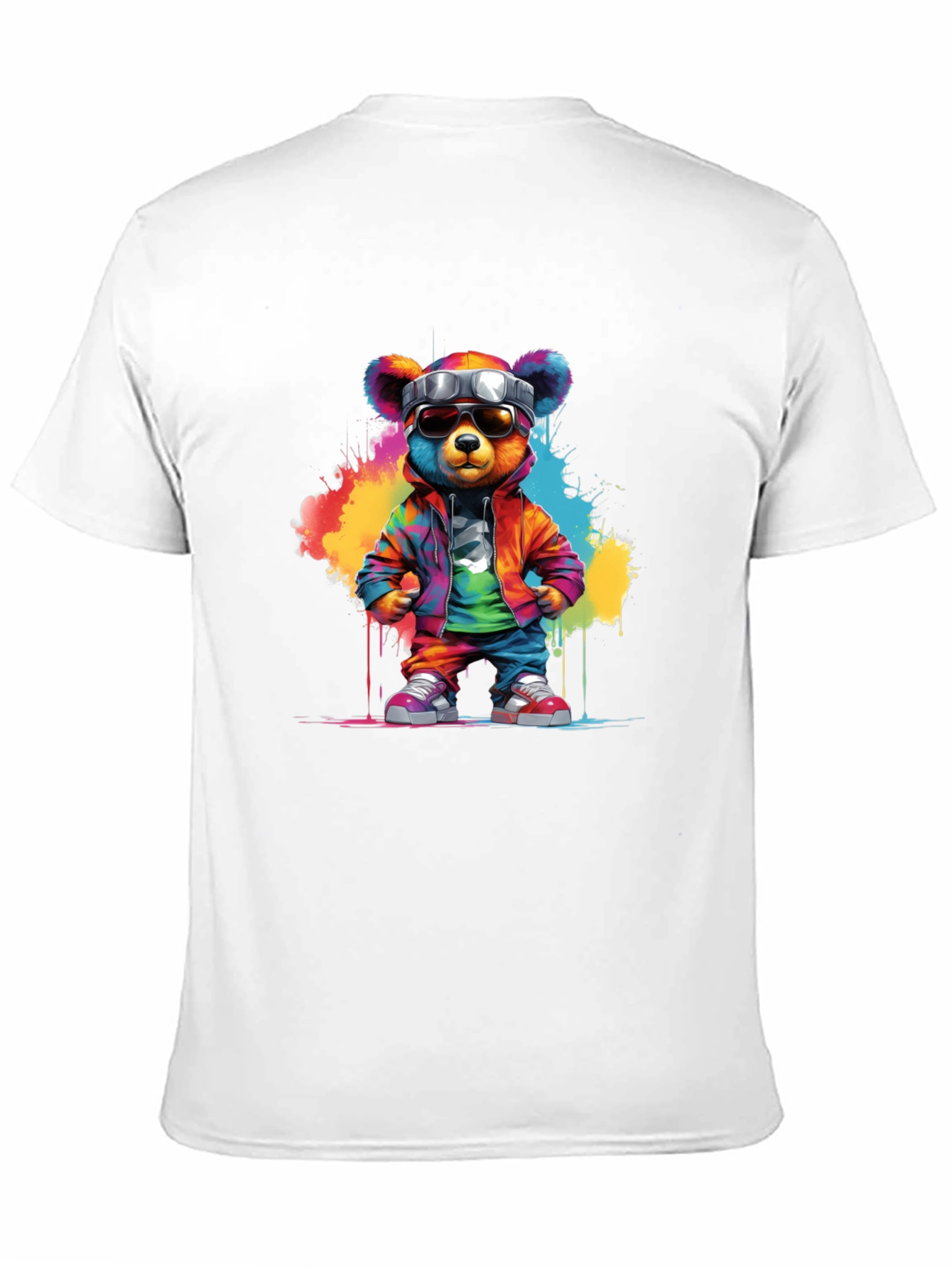 Cool Rainbow Bear Graphic Tee