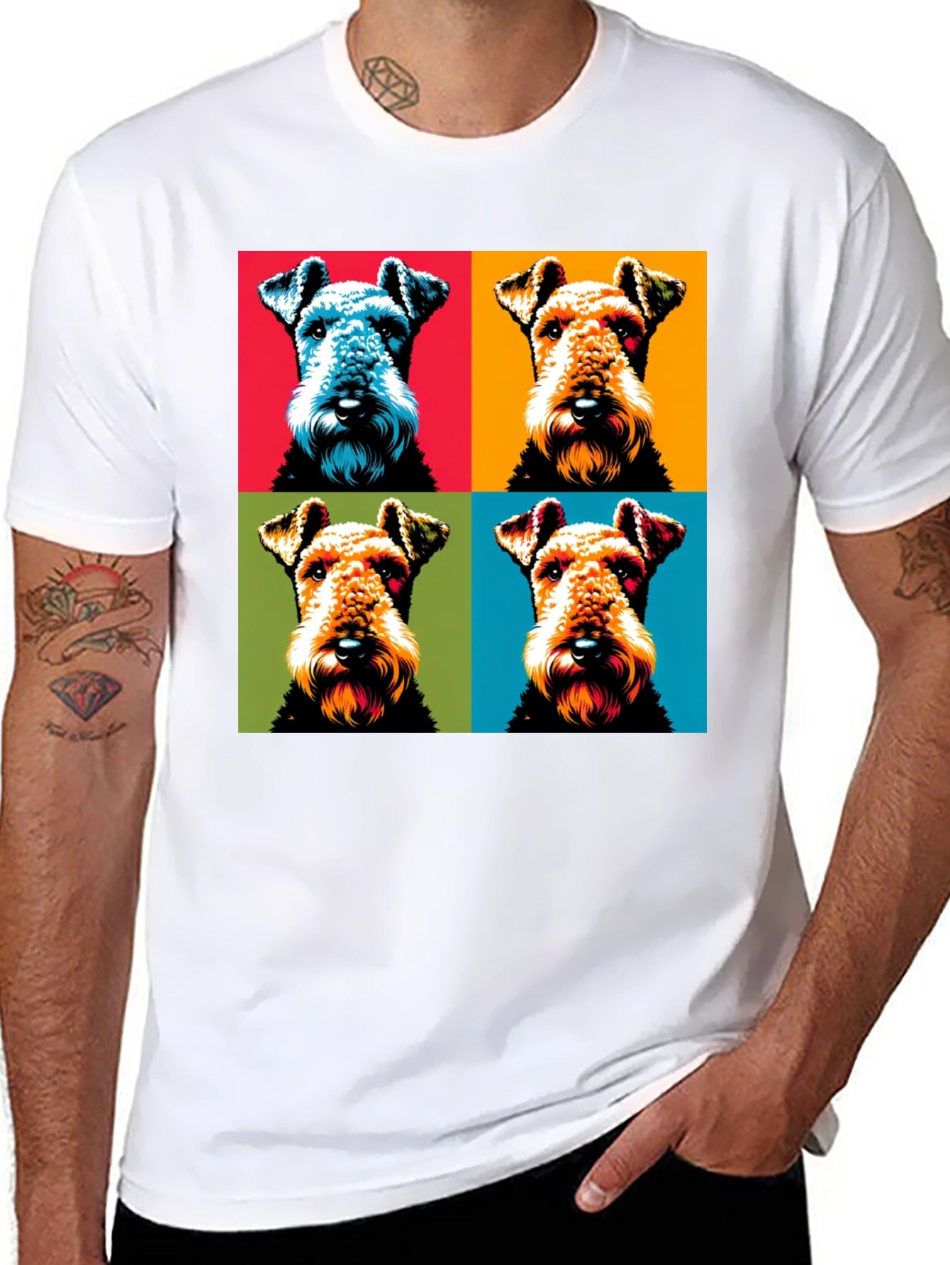 Pop Art Dog T-Shirt - Unique Graphic Tee