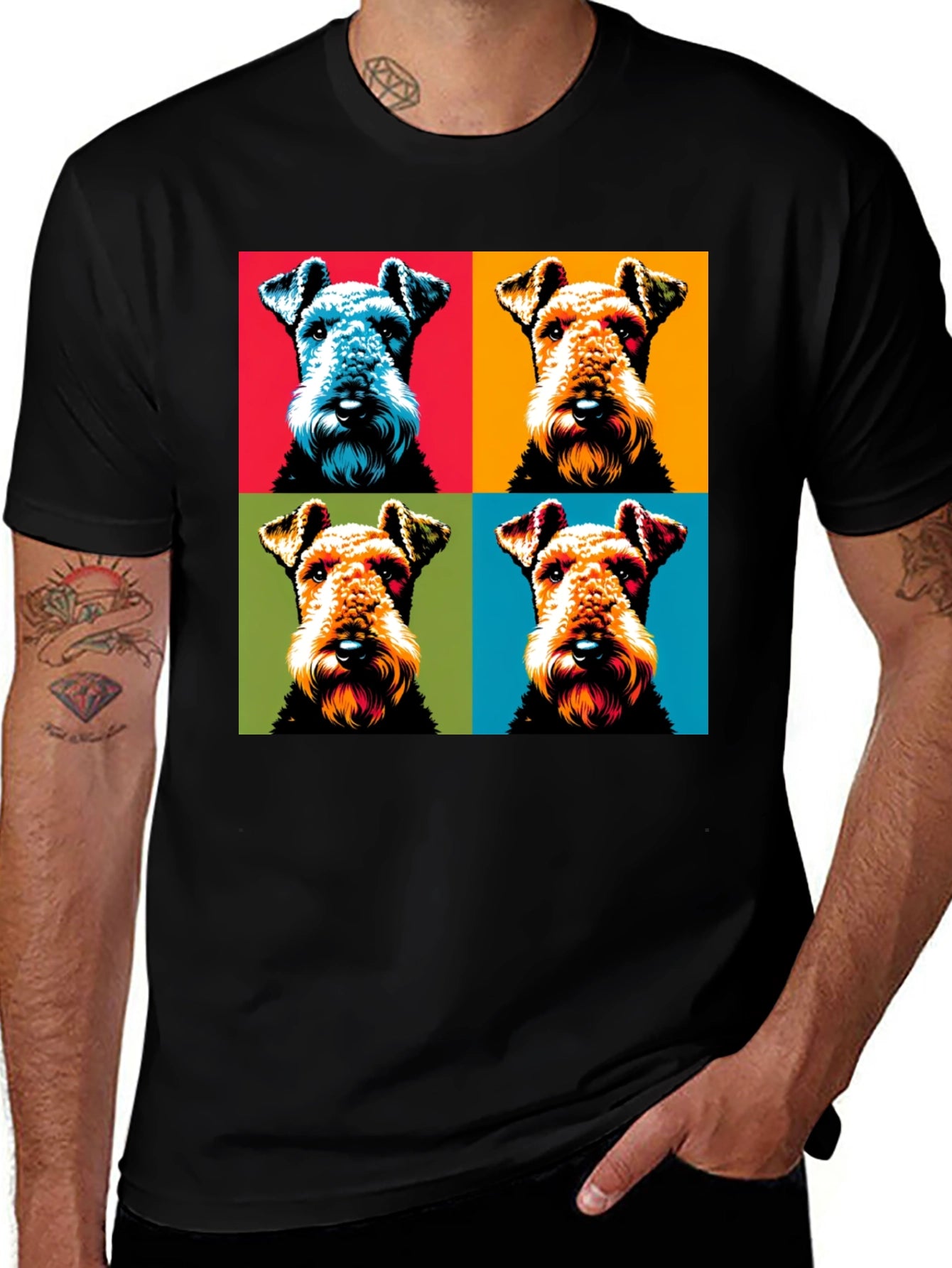 Pop Art Dog T-Shirt - Unique Graphic Tee