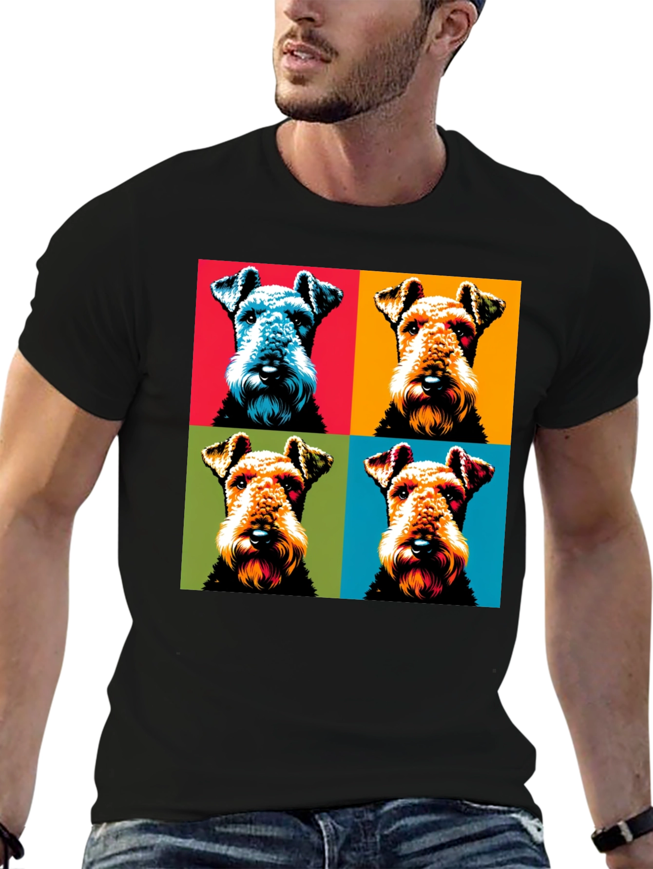 Pop Art Dog T-Shirt - Unique Graphic Tee