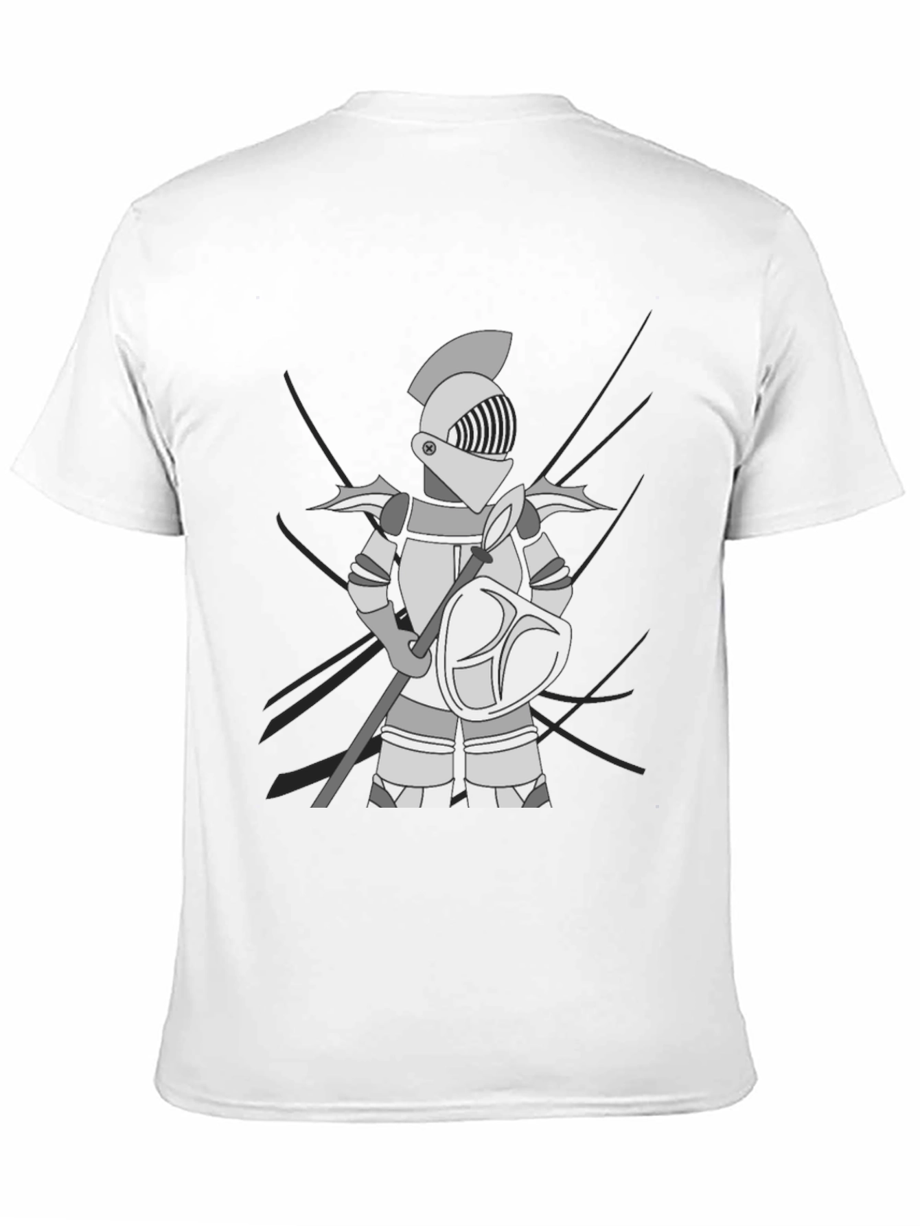 Knight Graphic Tee - Medieval Warrior Design